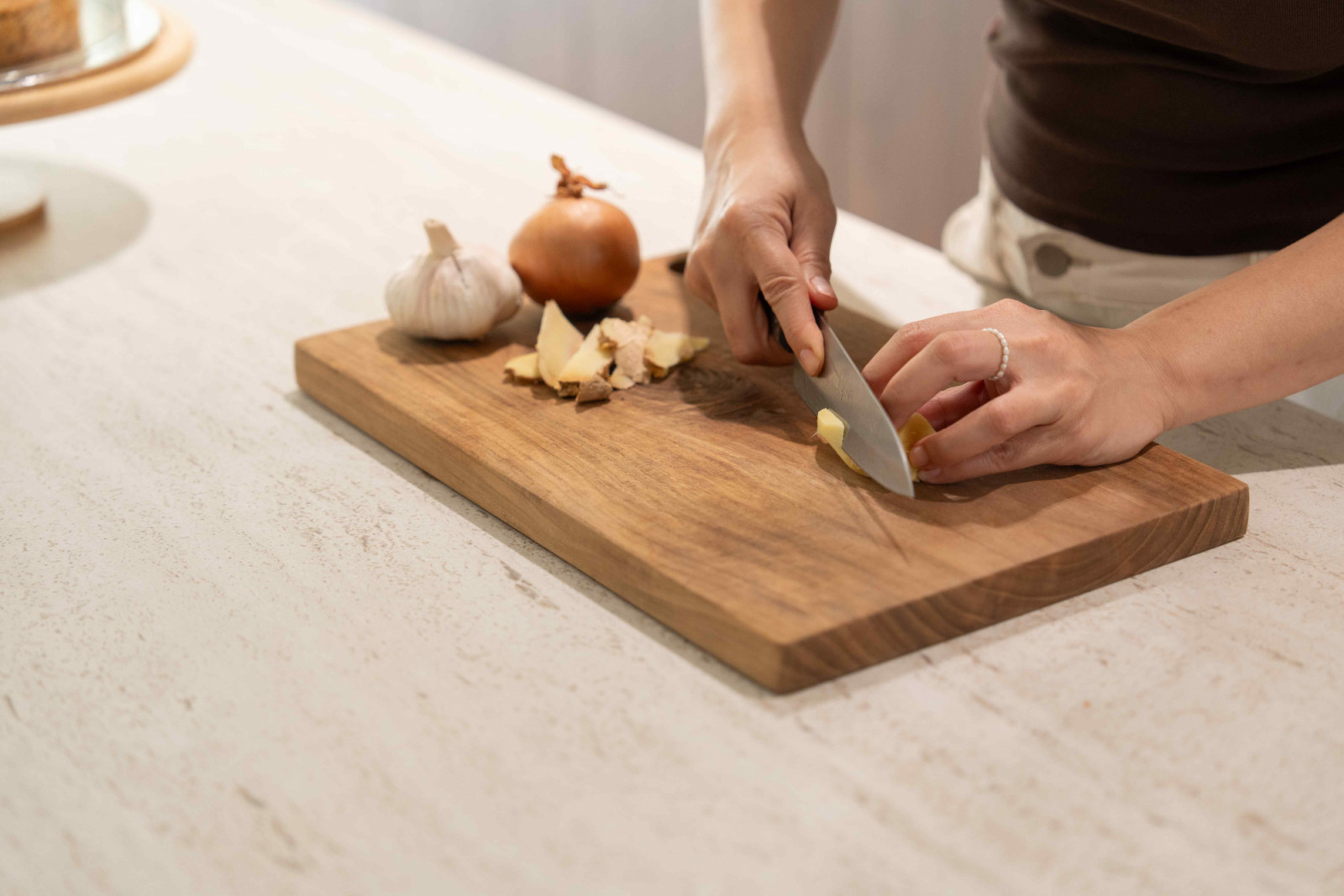 The Dekton Marmorio is also stain- and scratch-resistant