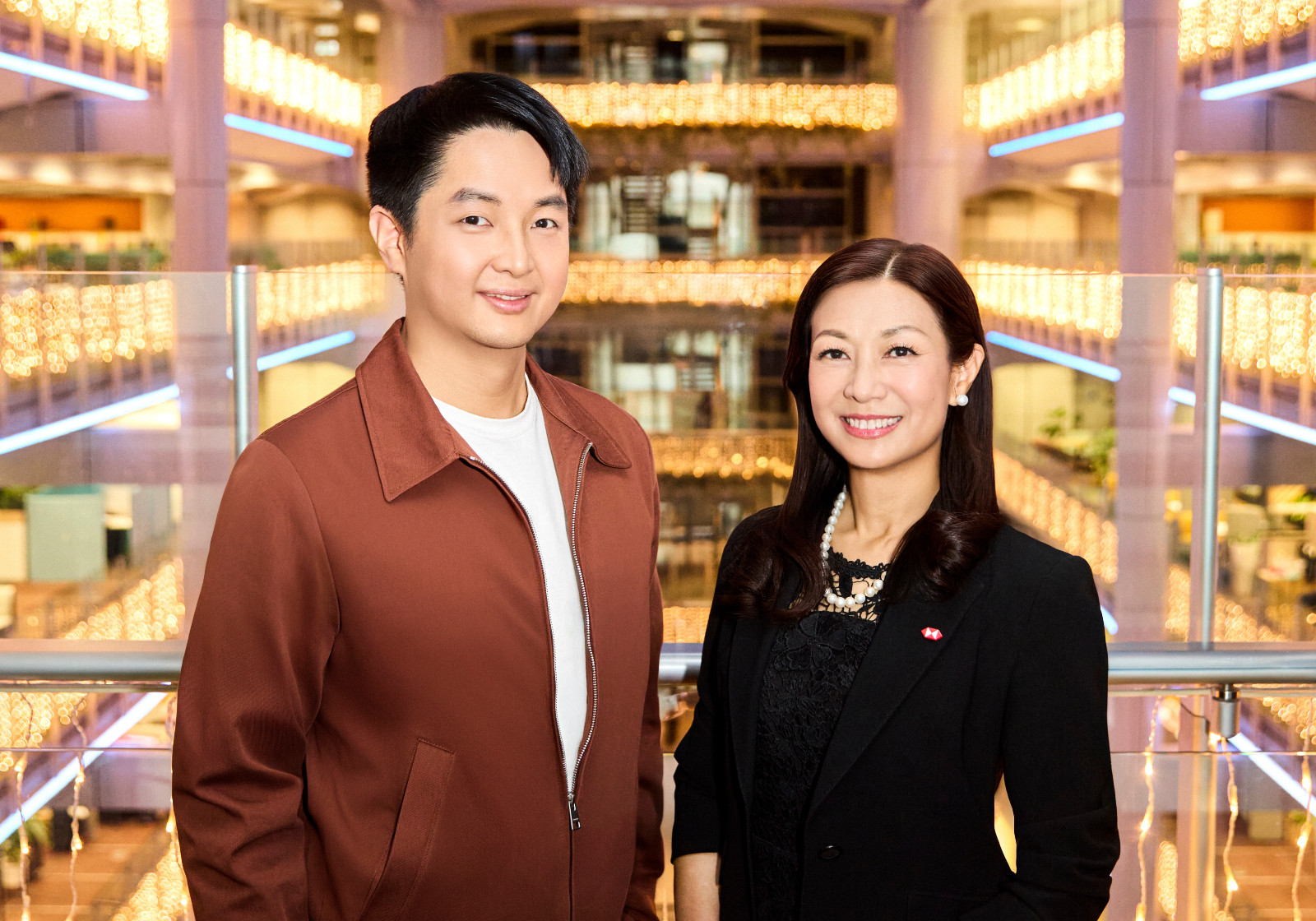 Alexis Cheng, co-founder of Cornerstone Robotics, with Christina Ong, managing director and head of Business Banking, Commercial Banking at HSBC Hong Kong (Photo: Tatler Hong Kong)