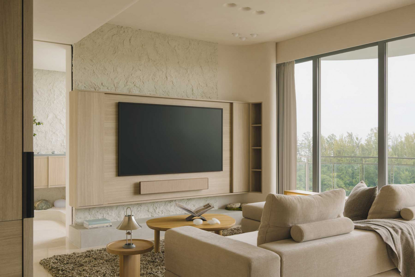 The East Coast Apartment’s tranquil living room