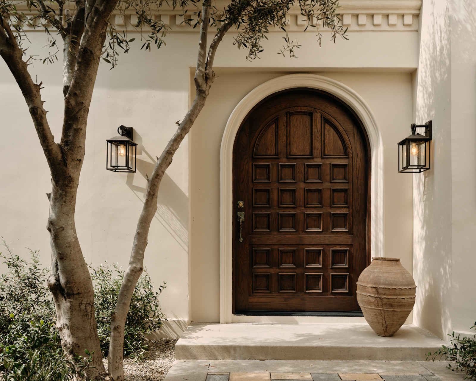 The entrance of a Los Angeles, California home renovated by House of Rolison