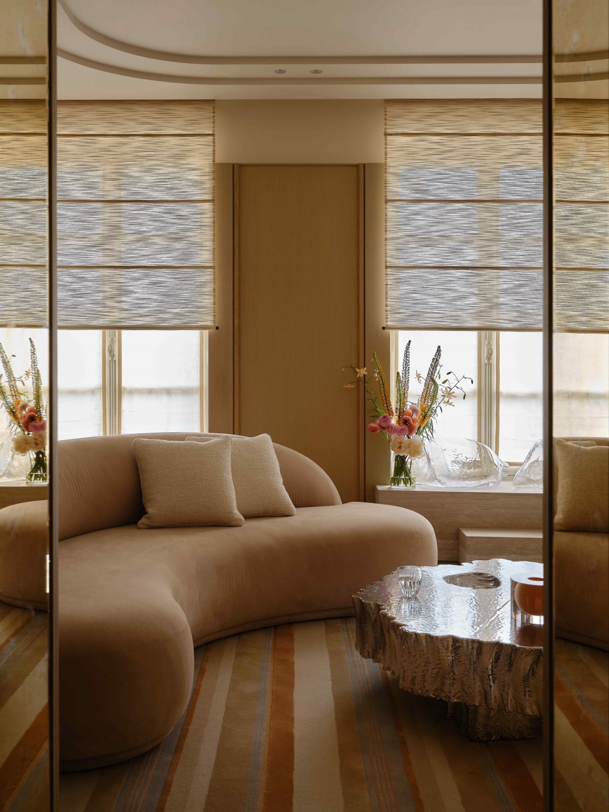 The fragmented reflection offers new readings of a room, and shifts perception