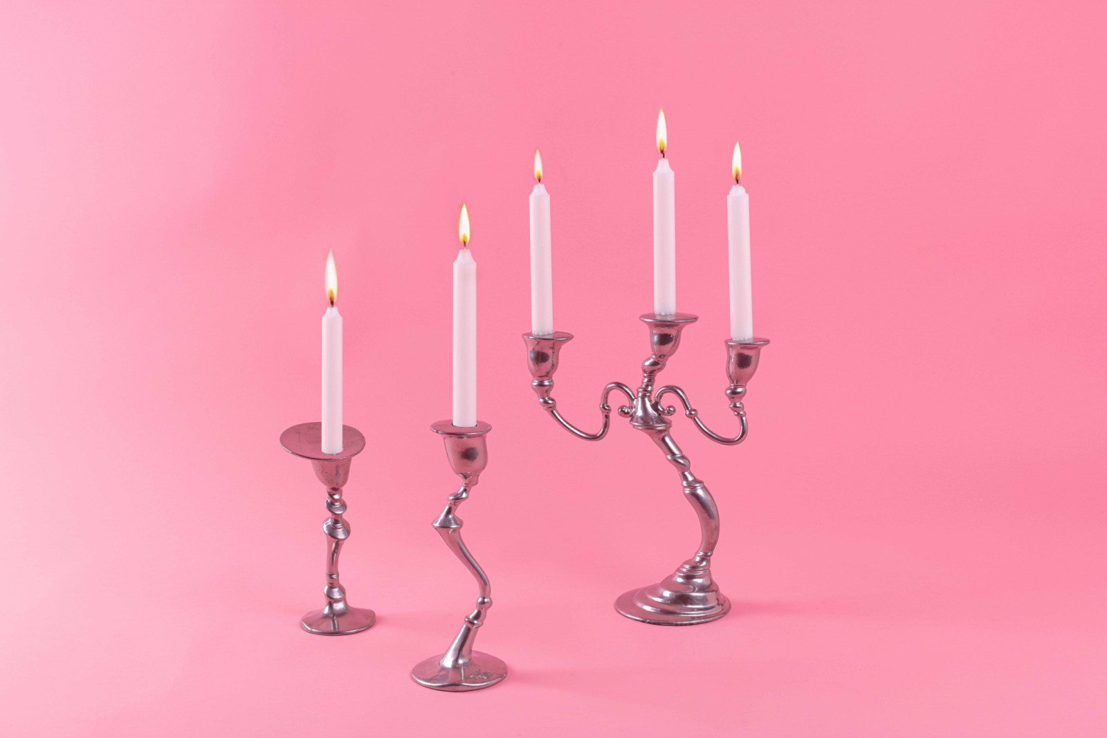 The single and triple dancing candelabra by Seletti x Diesel bring movement, humour and a touch of theatre to festive tables and displays