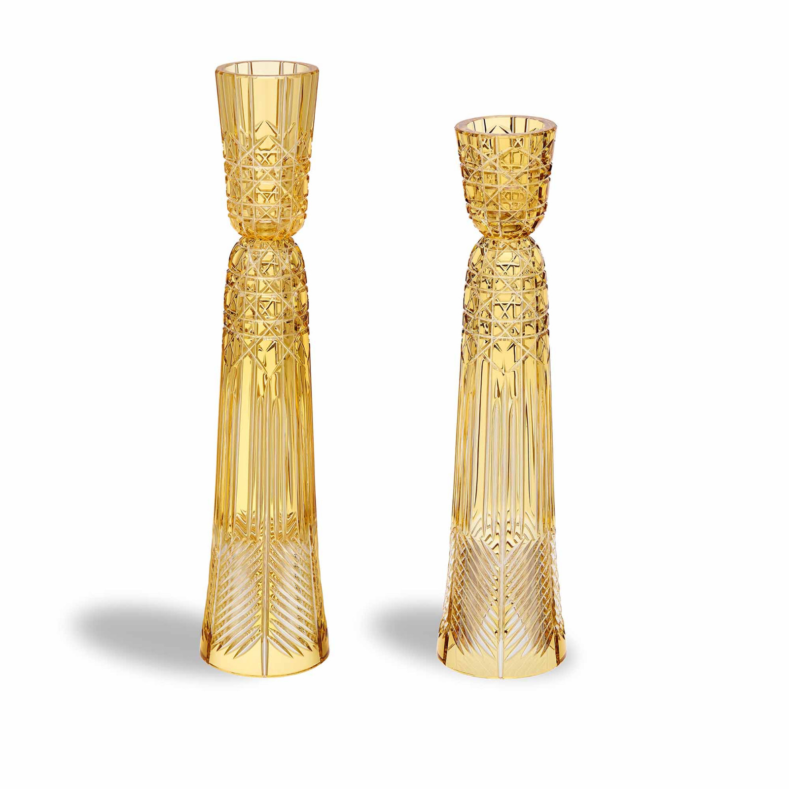Dioresque glass candleholders einterpret the maison’s signature toile and botanical motifs in delicate glass