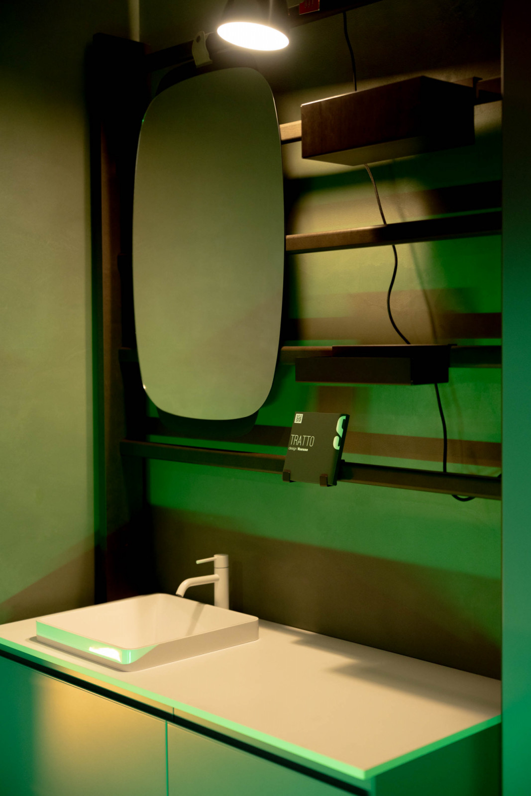 Scavolini Tratto bathroom on display at their showroom launch