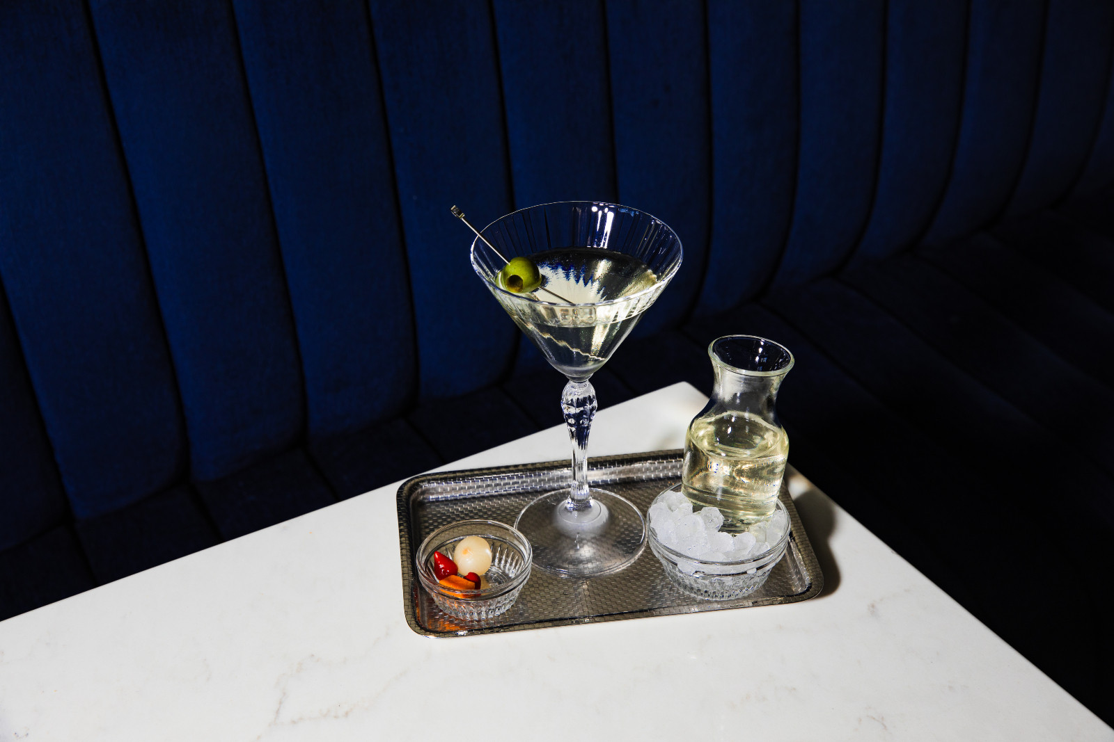 The Provence martini at the Camphor restaurant in Los Angeles, California