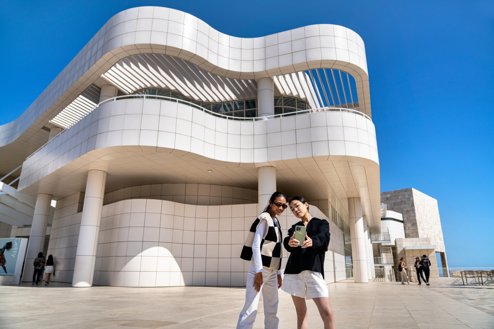 Architectural details of the Getty Center