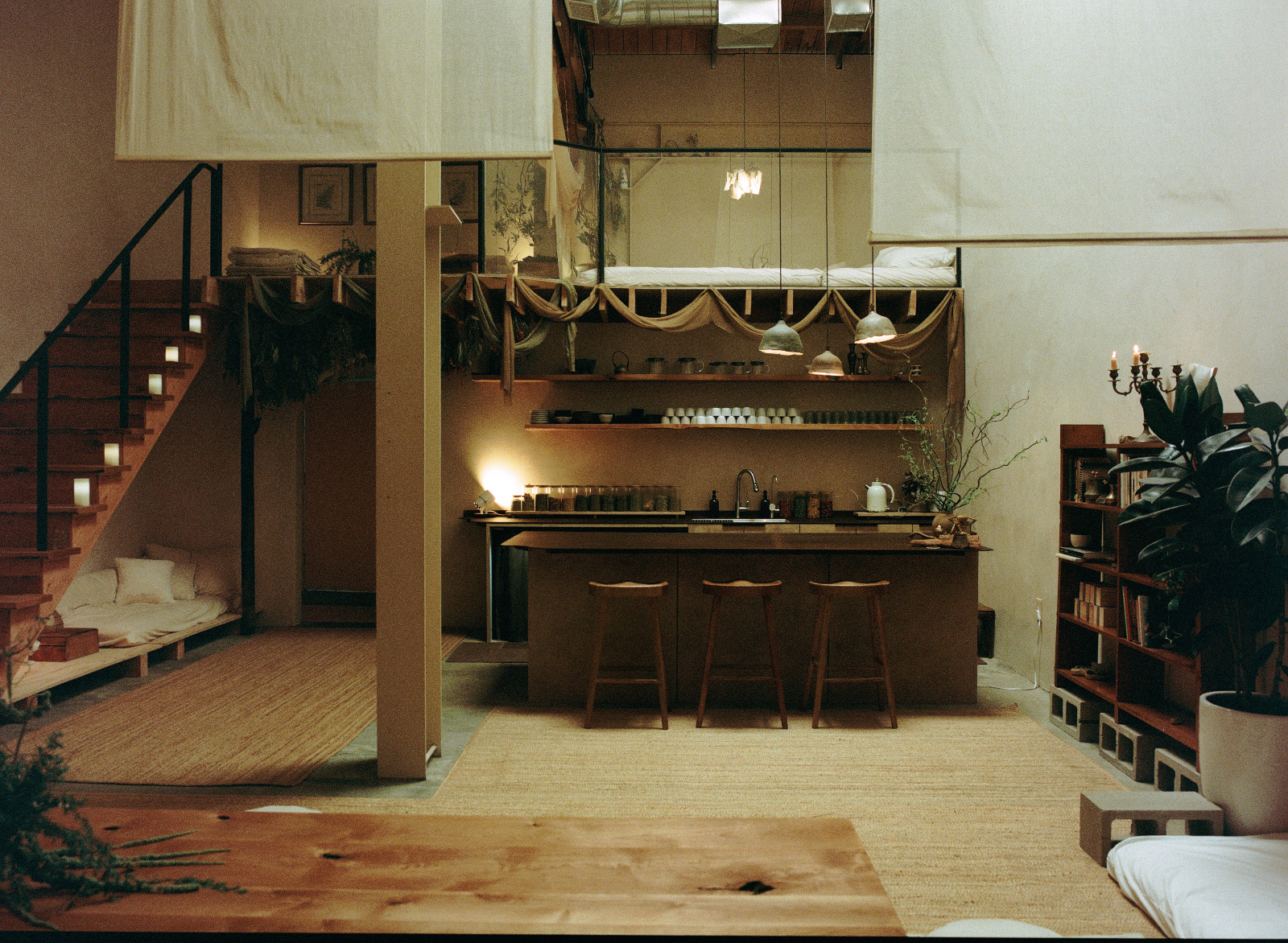 Glimpses of the serene atmosphere at Tea Of Shiloh, which offers an alternative night out in Los Angeles, California