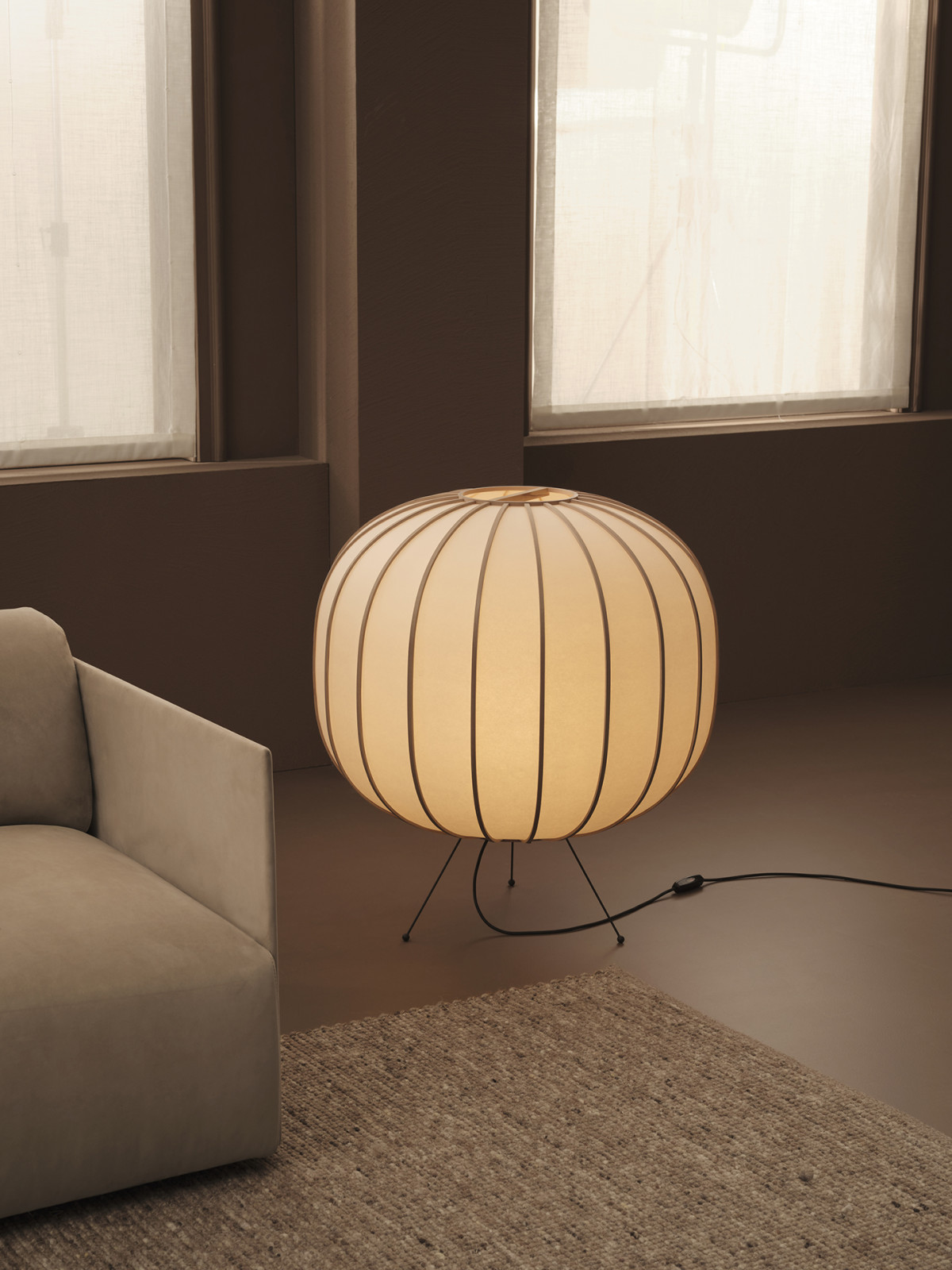 Boffi's Bombori Lamp, reminiscent of meticulous Japanese design