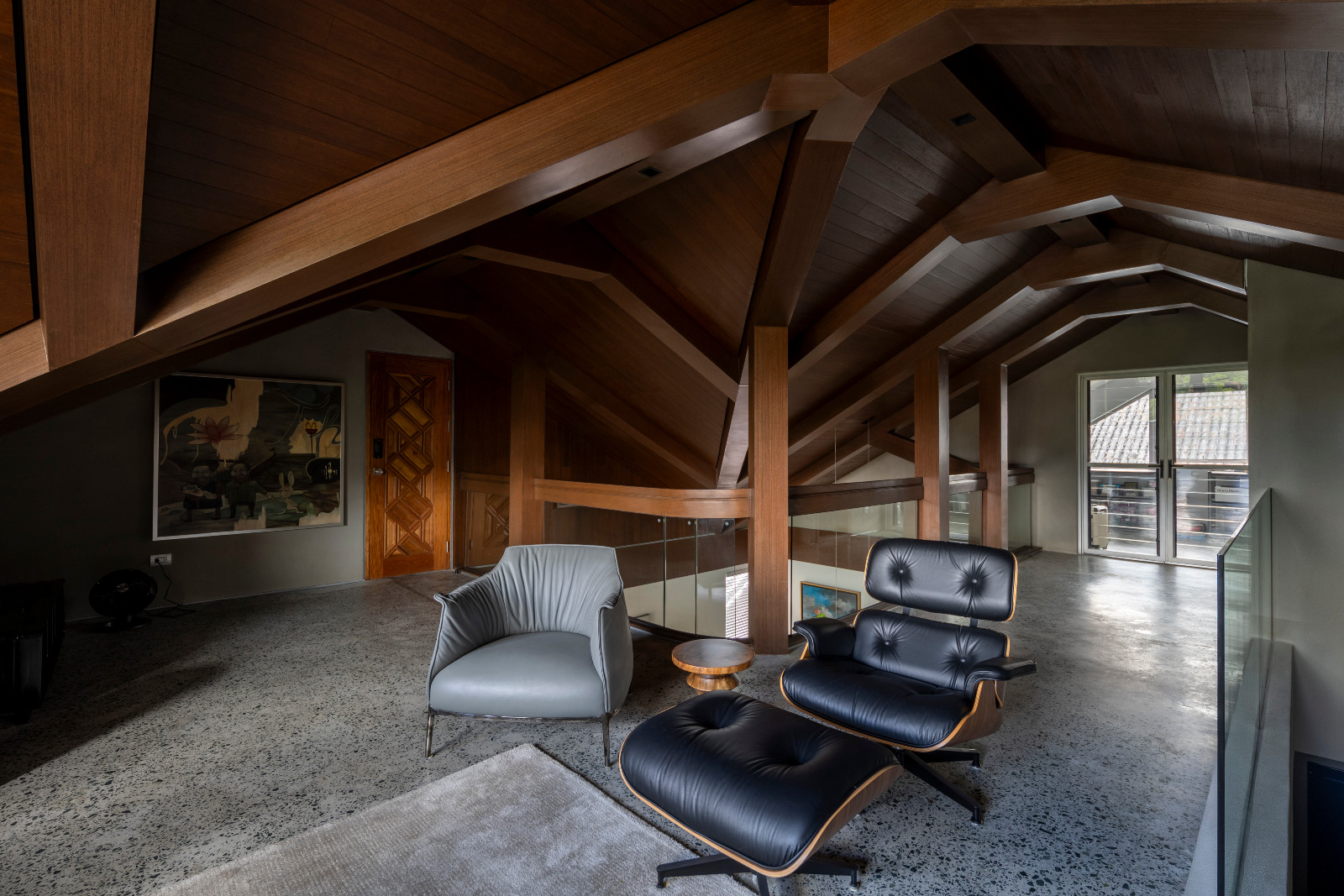 The attic of a Manila, Philippines home designed by Lino Architecture
