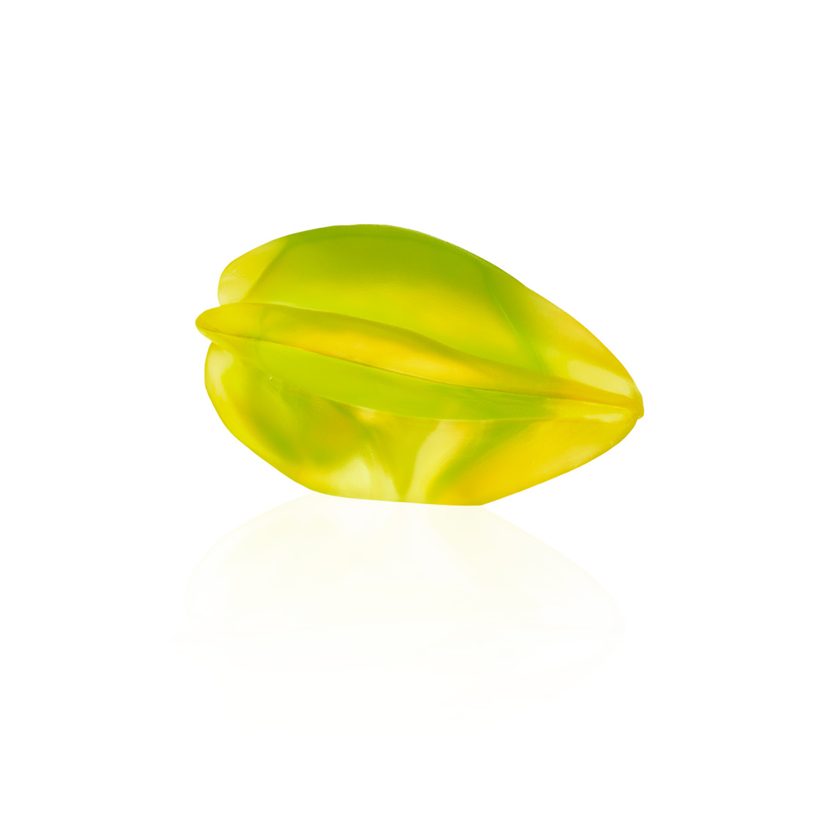 Starfruit, another tropical form in Daum’s Tutti Frutti collection