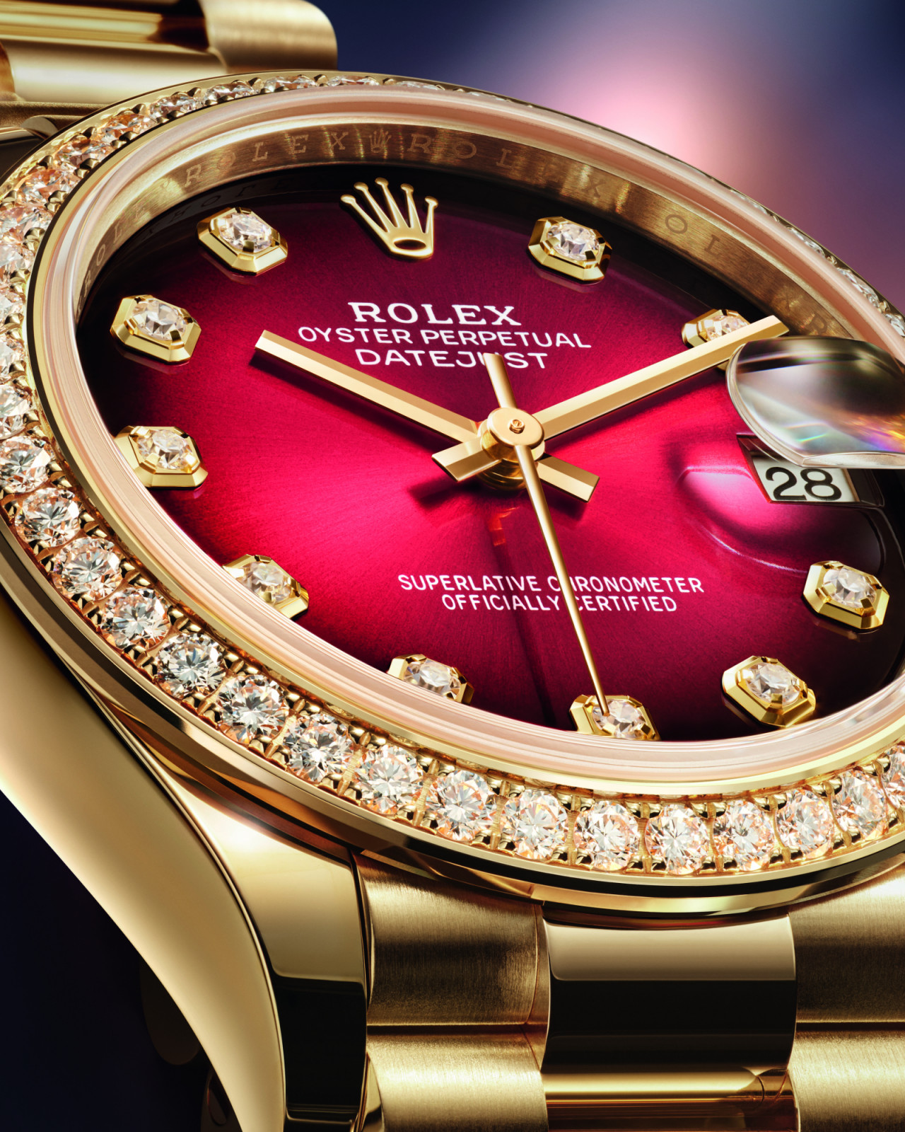 Shadow sunray dial of the
Oyster Perpetual Datejust 31