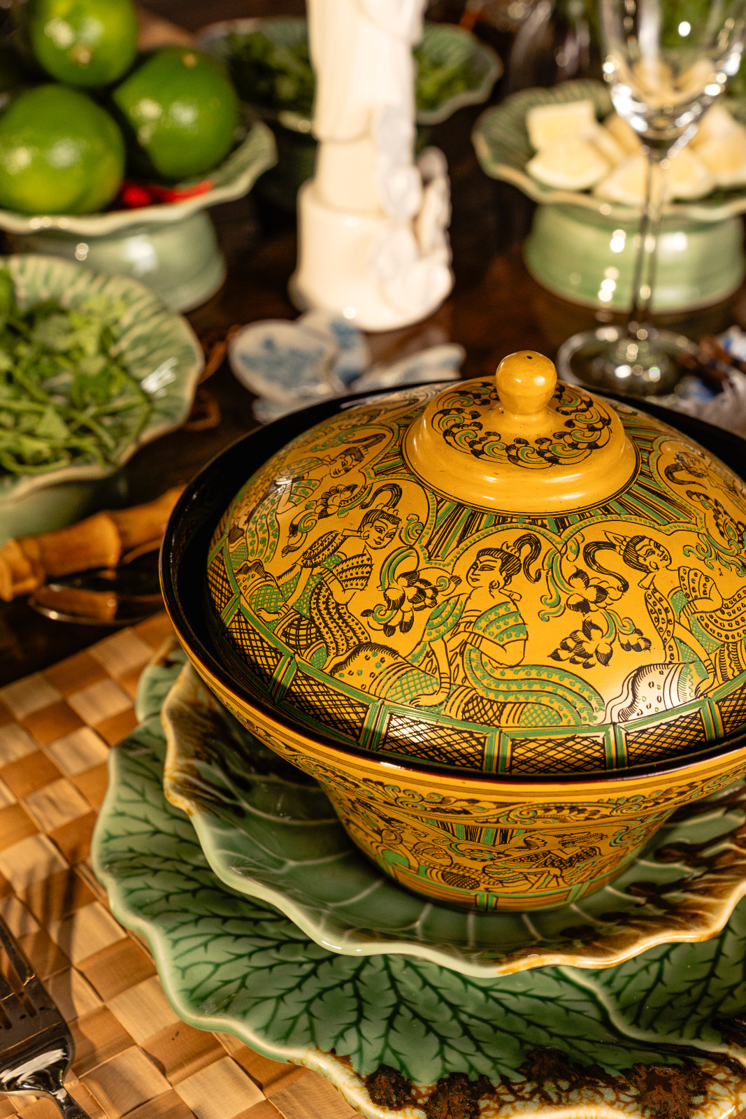 A handcrafted bowl, the design and patterns are intracately etched by hand, an art that may soon be lost as fewer artisans are able to work using these methods, Wynn Wynn Ong notes