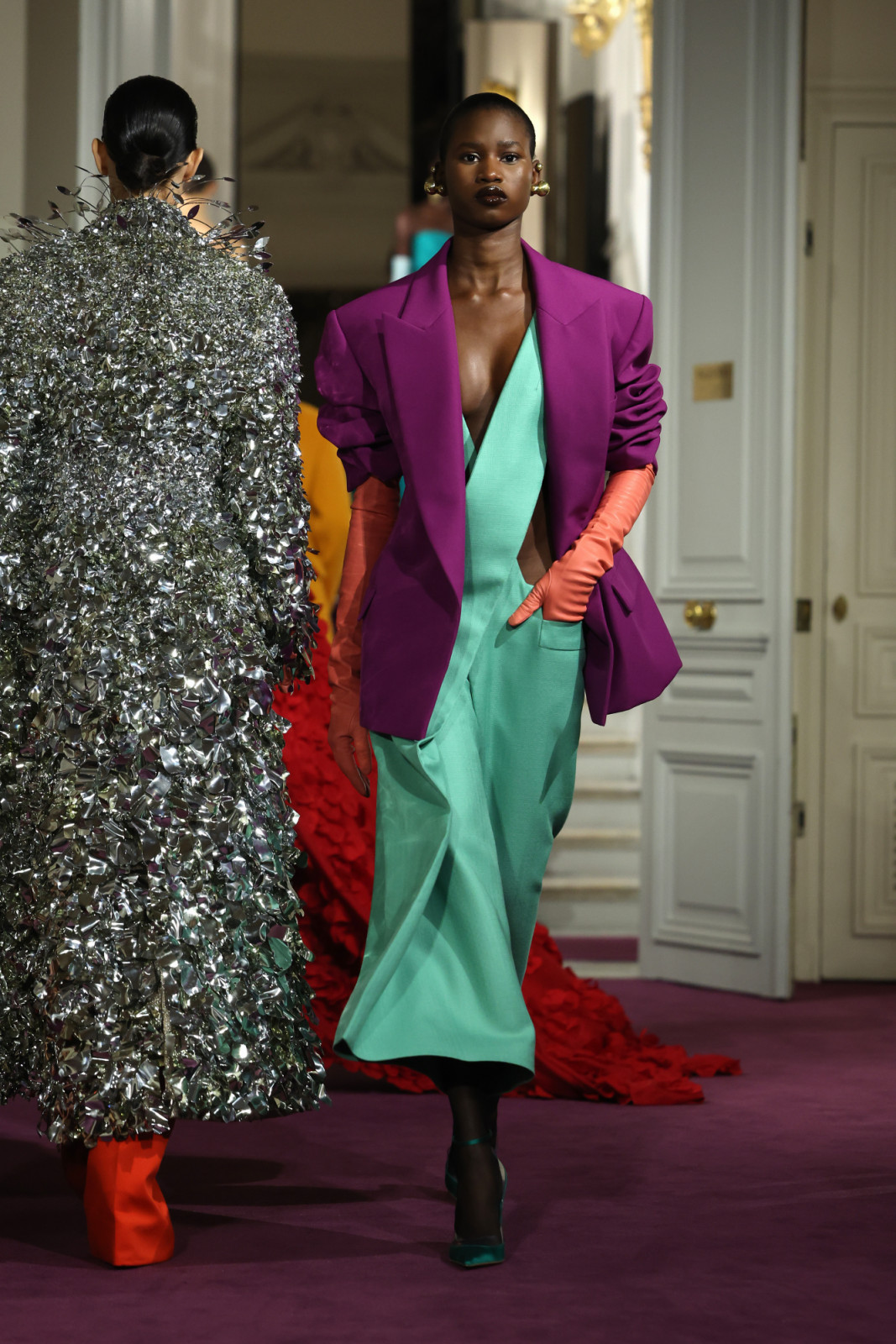 Valentino Spring 2024 Couture runway. (Photo: Getty Images)