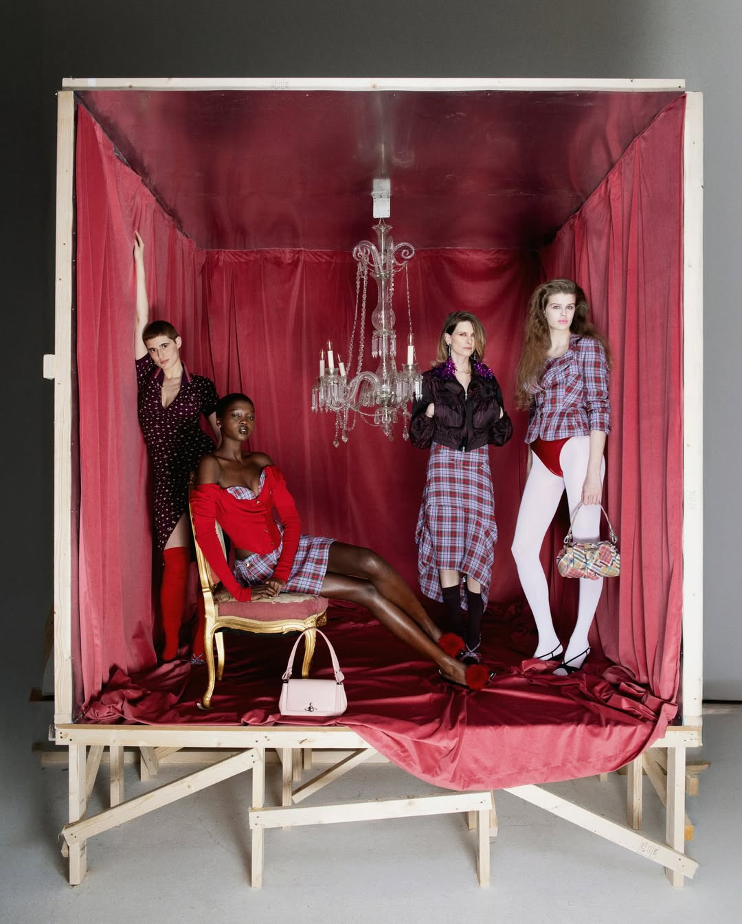 'Louth Tartan' motif - influenced by traditional Scottish Highland regalia. (Photo: Instagram/@viviennewestwood)