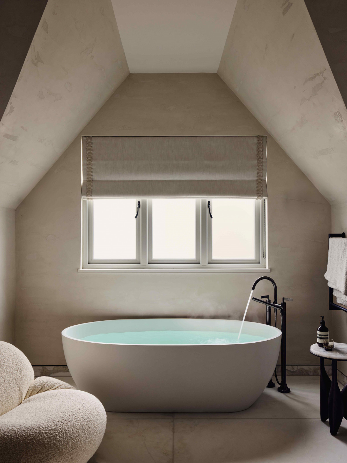The children’s ensuite bathroom on the top floor