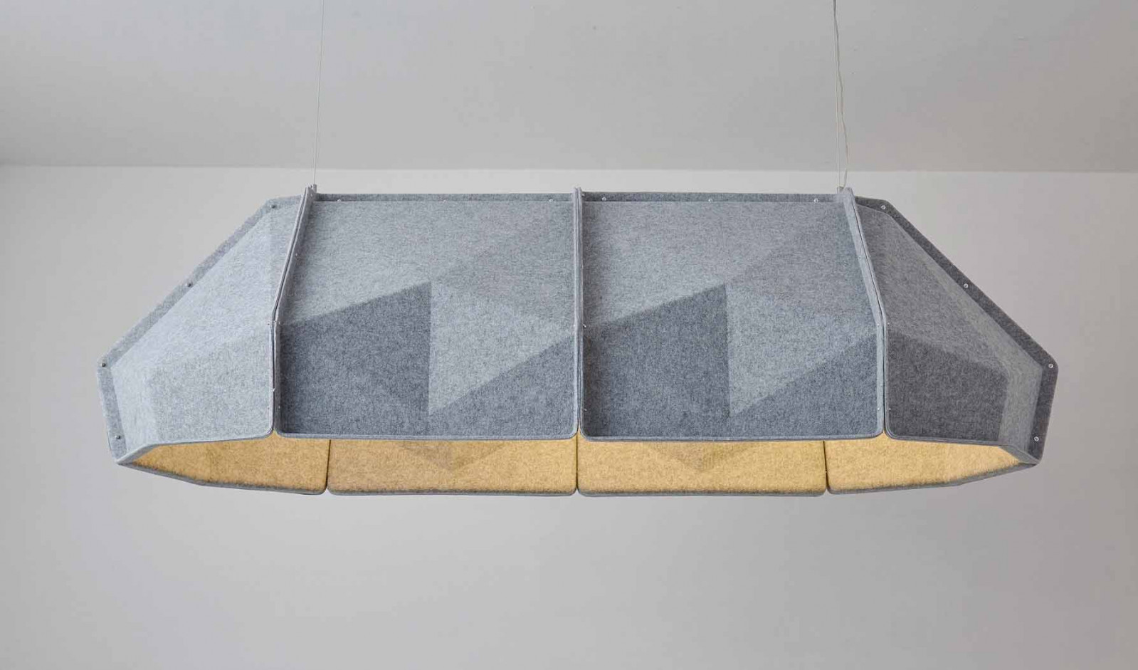 The Heart Lighting pendant by local acoustic-solutions brand Pepperwall, designed with sound-absorbing properties