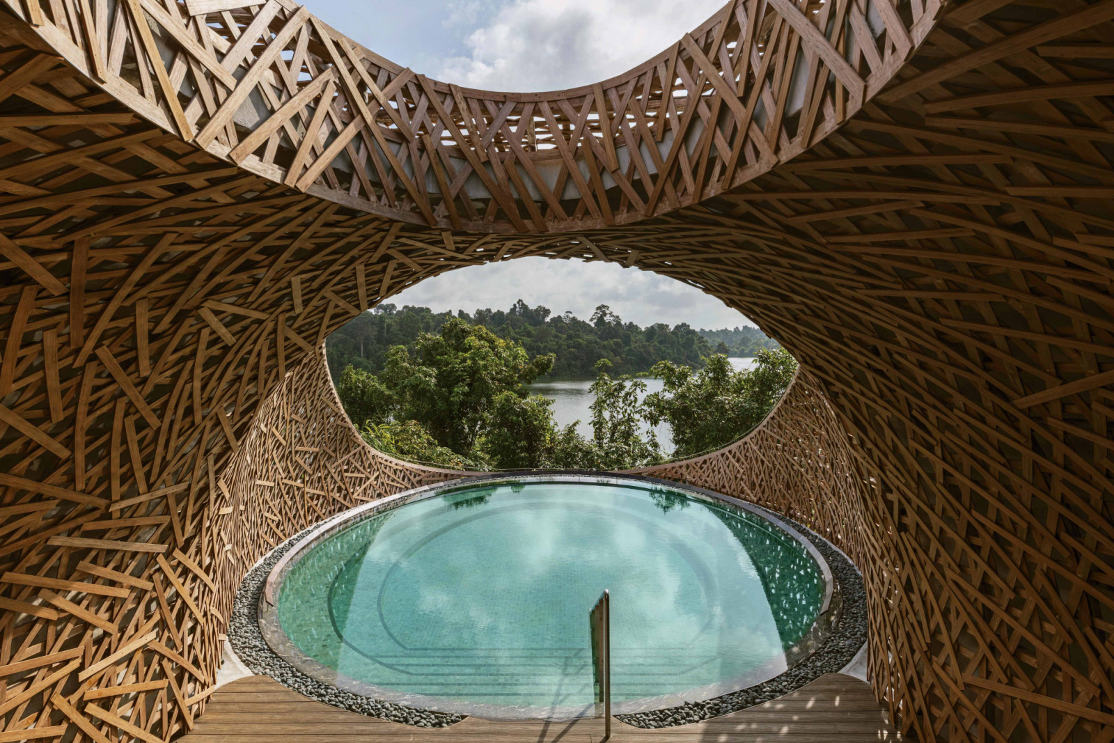 A private-pool pavilion at the Mandai Rainforest Resort by Wow Architects