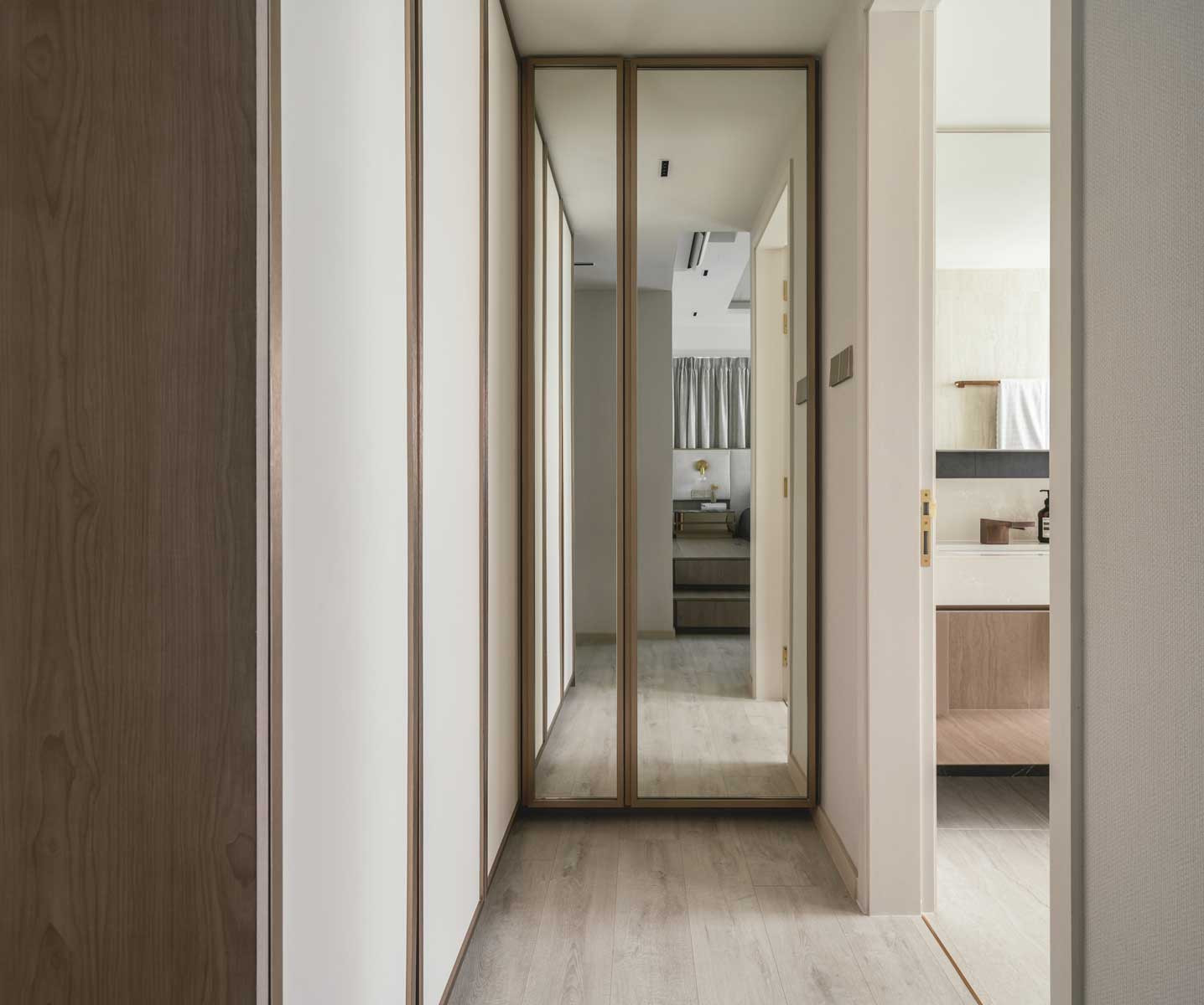 Much care was taken to install dehumidifiers in all wardrobes to prevent mould from proliferating
