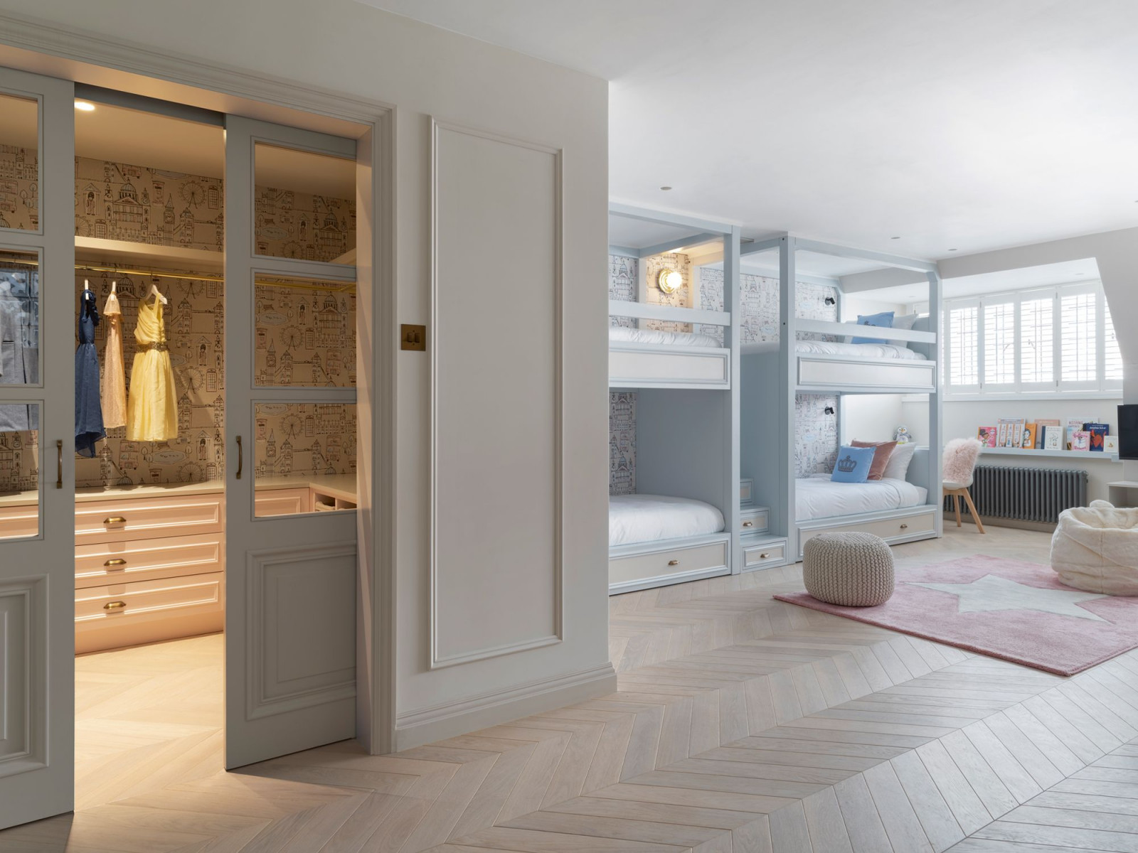 The children’s bedroom merge elegance, functionality, and familial charm (Photo: Rich Gooding)