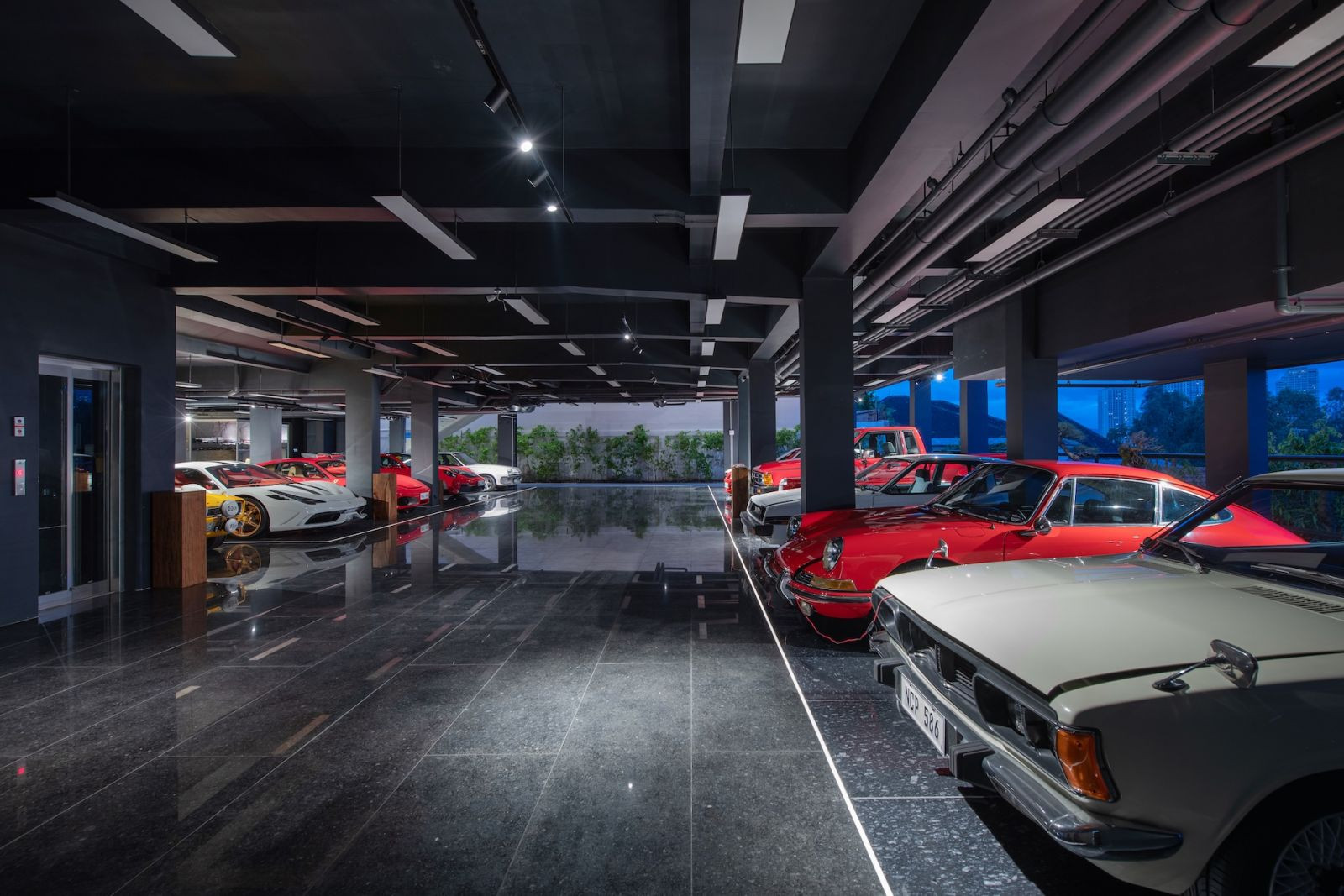 Under the house is a 25-car garage housing Peña’s car collection (Photo: Greg Mayo)