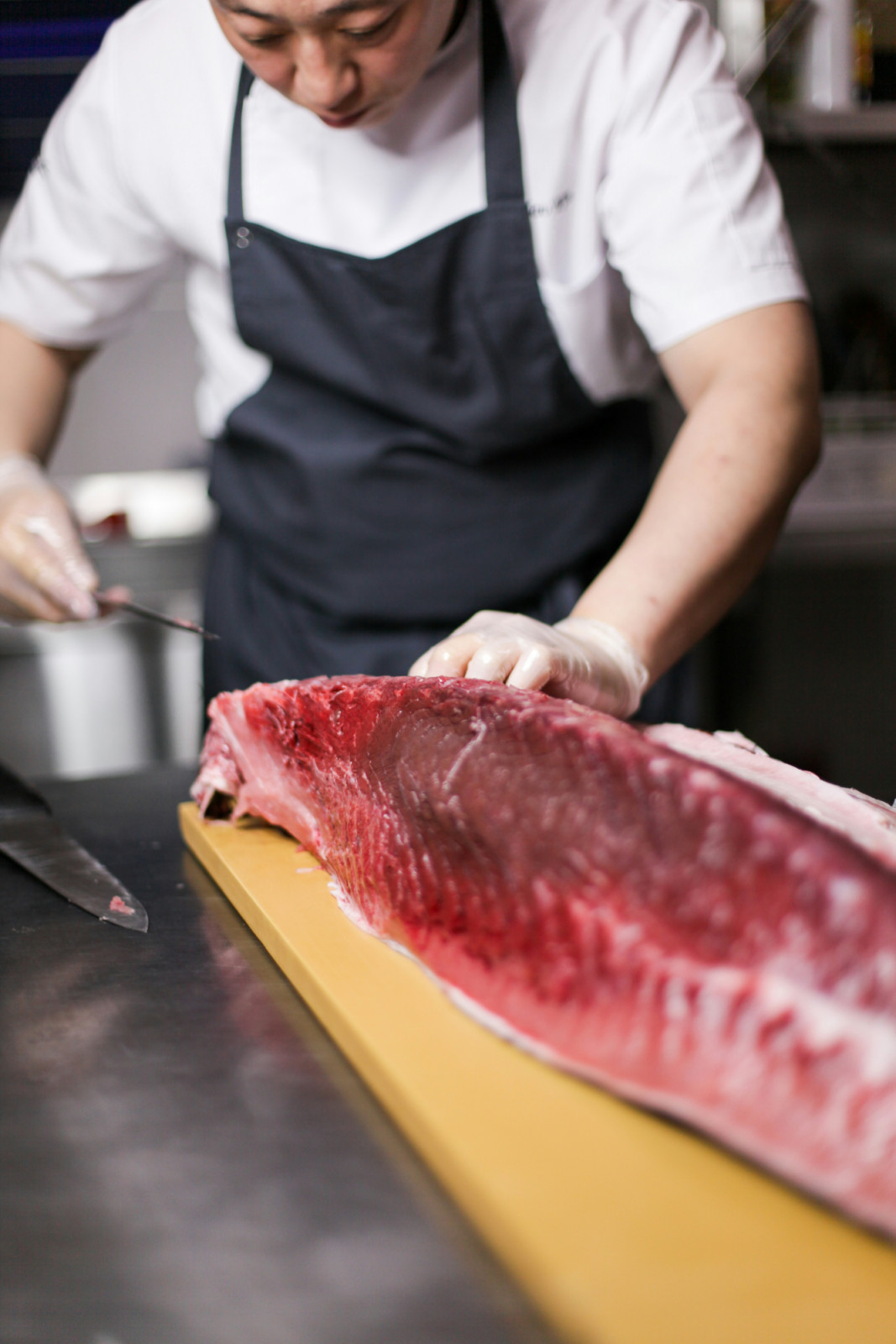 Diners believe the hatsuzeri tuna brings prosperity and fortune for the year