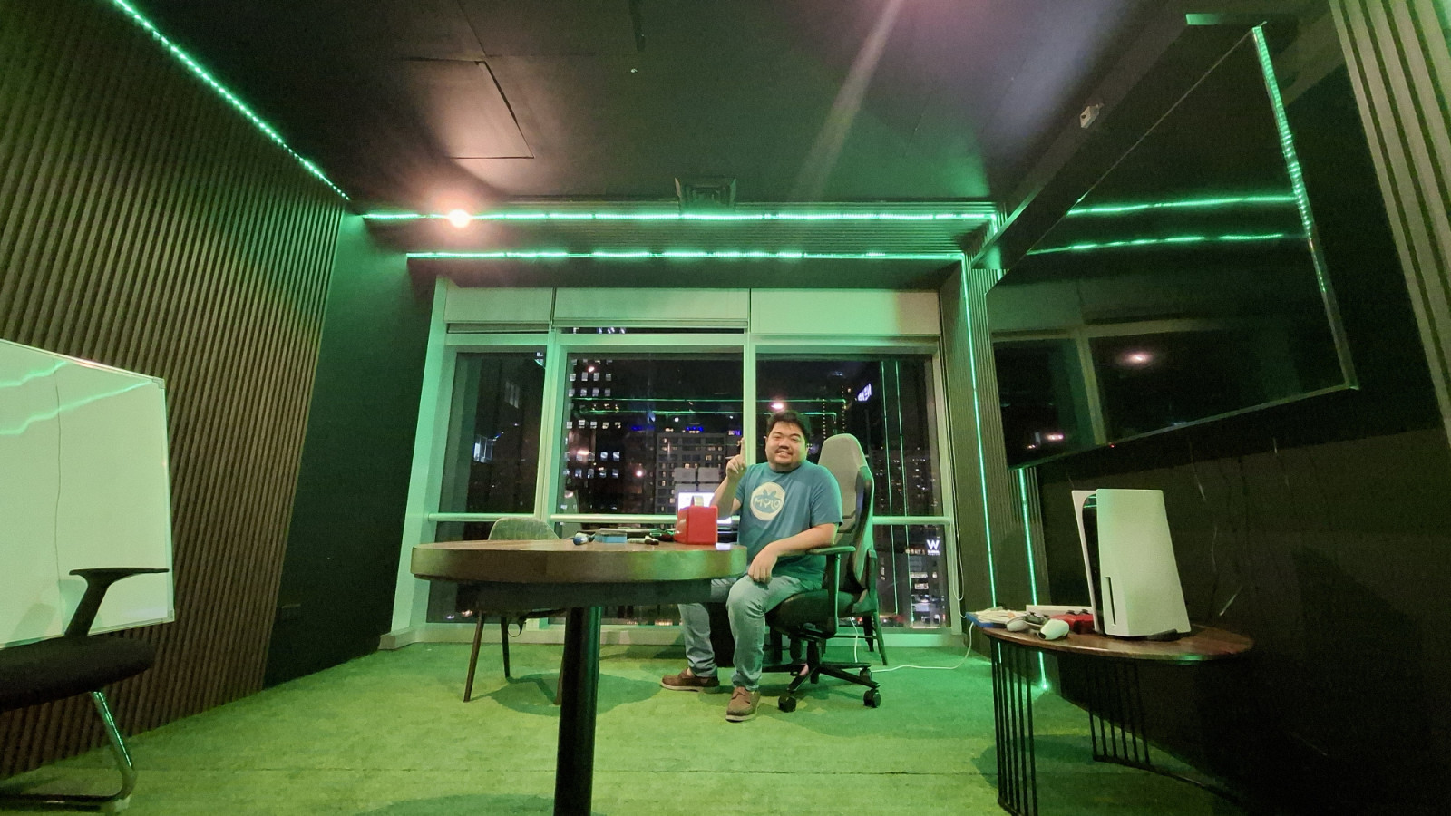 Vincent John Rocha, founder of Mylo Speech Buddy, at work in his Manila office, where he built the speech therapy app that would help thousands of families (Photo: Courtesy of Vincent John Rocha)