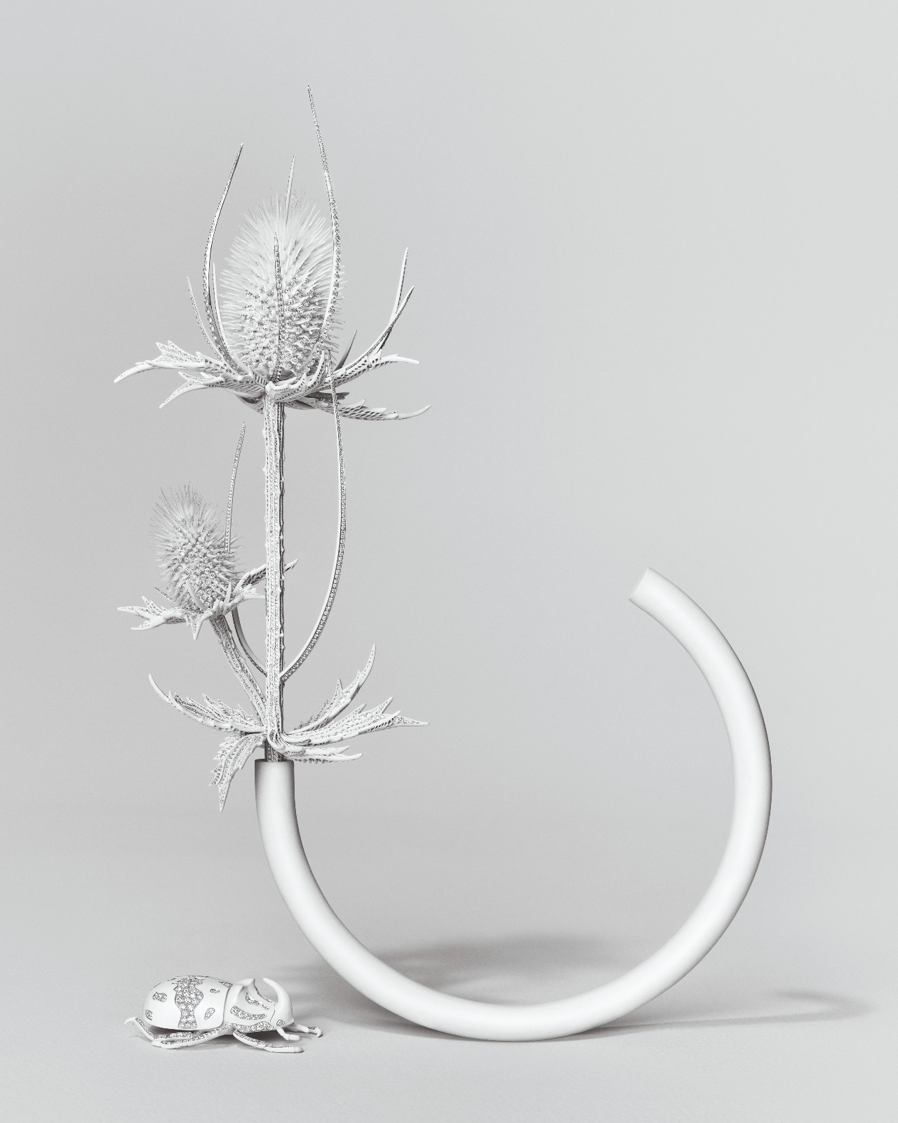 Boucheron Carte Blanche Impermanence Thistle (Photo: courtesy of Boucheron)