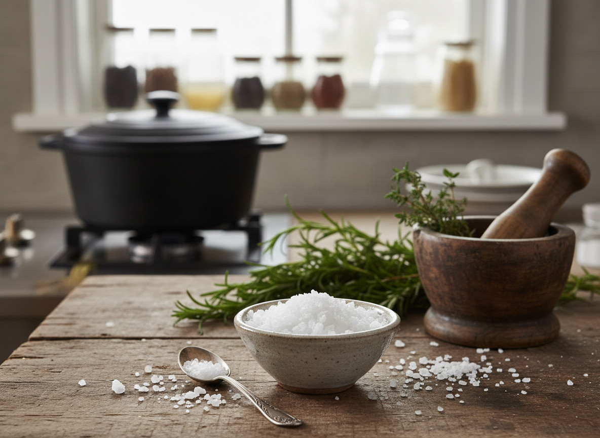 Adding salt early in the cooking process—and adjusting as you go—allows flavours to penetrate tougher ingredients like proteins and vegetables