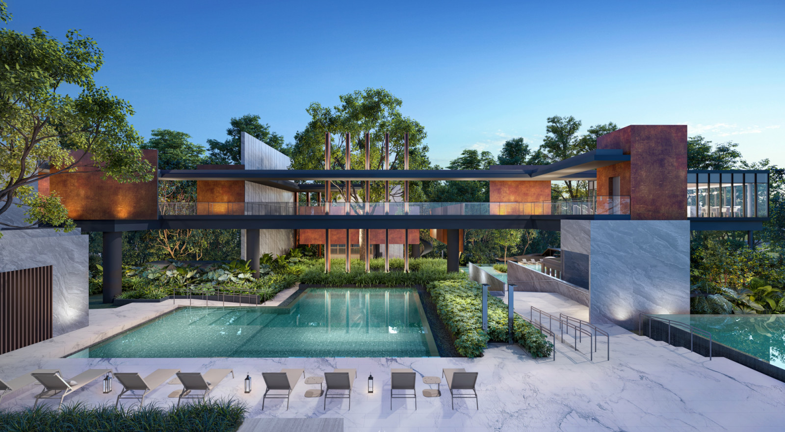 Promenade Peak by AllGreen Properties Limited in Singapore won Best Luxury Condo Architectural Design (Asia) at PropertyGuru Asia Property Awards