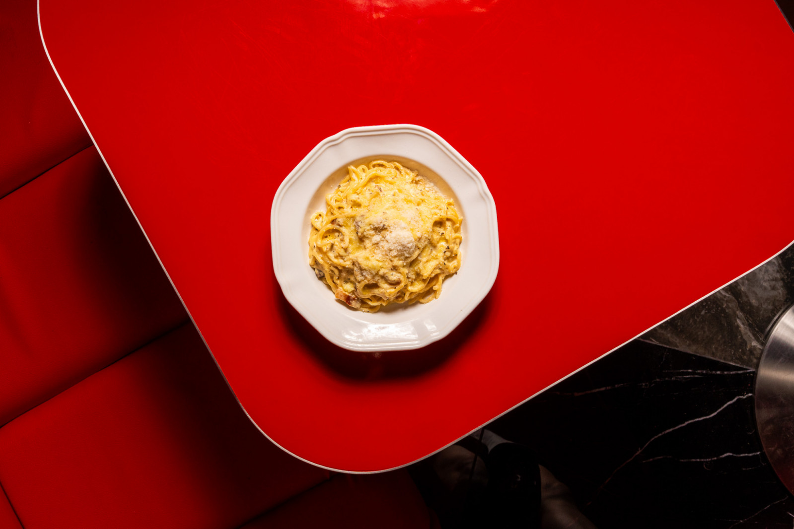 best new restaurants and cafes in singapore: medusa’s carbonara spaghetti at jw marriott south beach