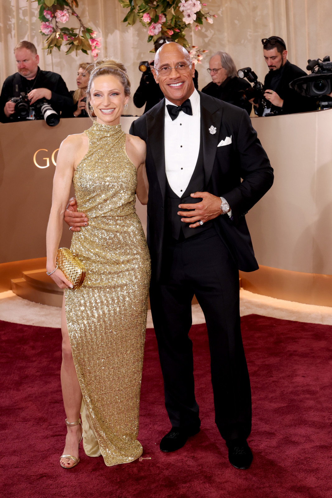Dwayne Johnson and Lauren Hashian