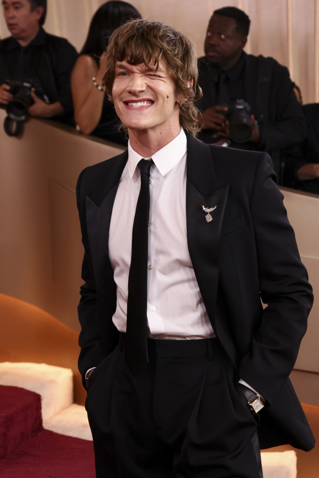 Connor Storrie at the 83rd Annual Golden Globes held at The Beverly Hilton on January 11, 2026 in Beverly Hills, California. (Photo by Tommaso Boddi/2026GG/Penske Media via Getty Images)