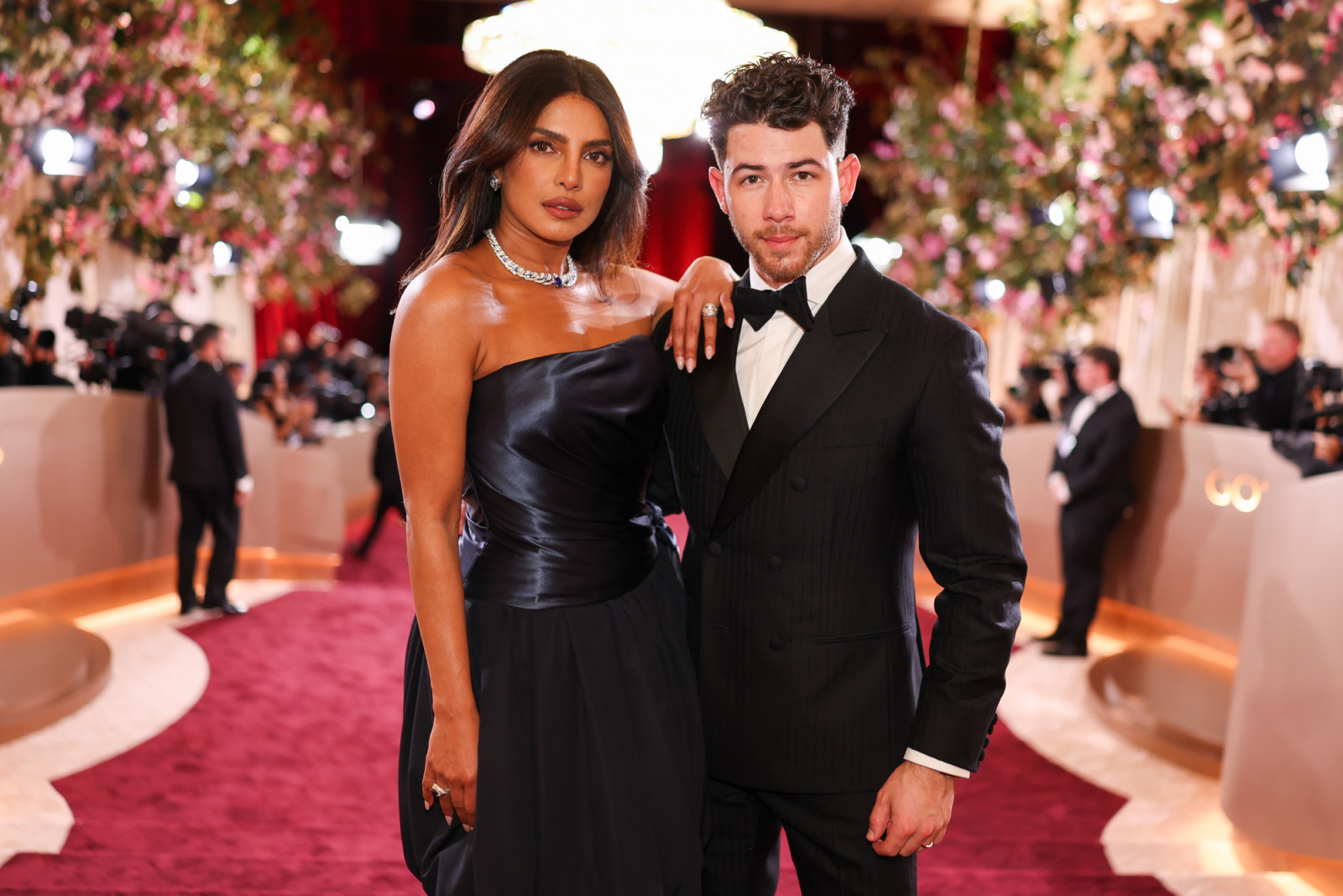 Priyanka Chopra and Nick Jonas at the 83rd Annual Golden Globes held at The Beverly Hilton on January 11, 2026 in Beverly Hills, California. (Photo by Christopher Polk/2026GG/Penske Media via Getty Images)