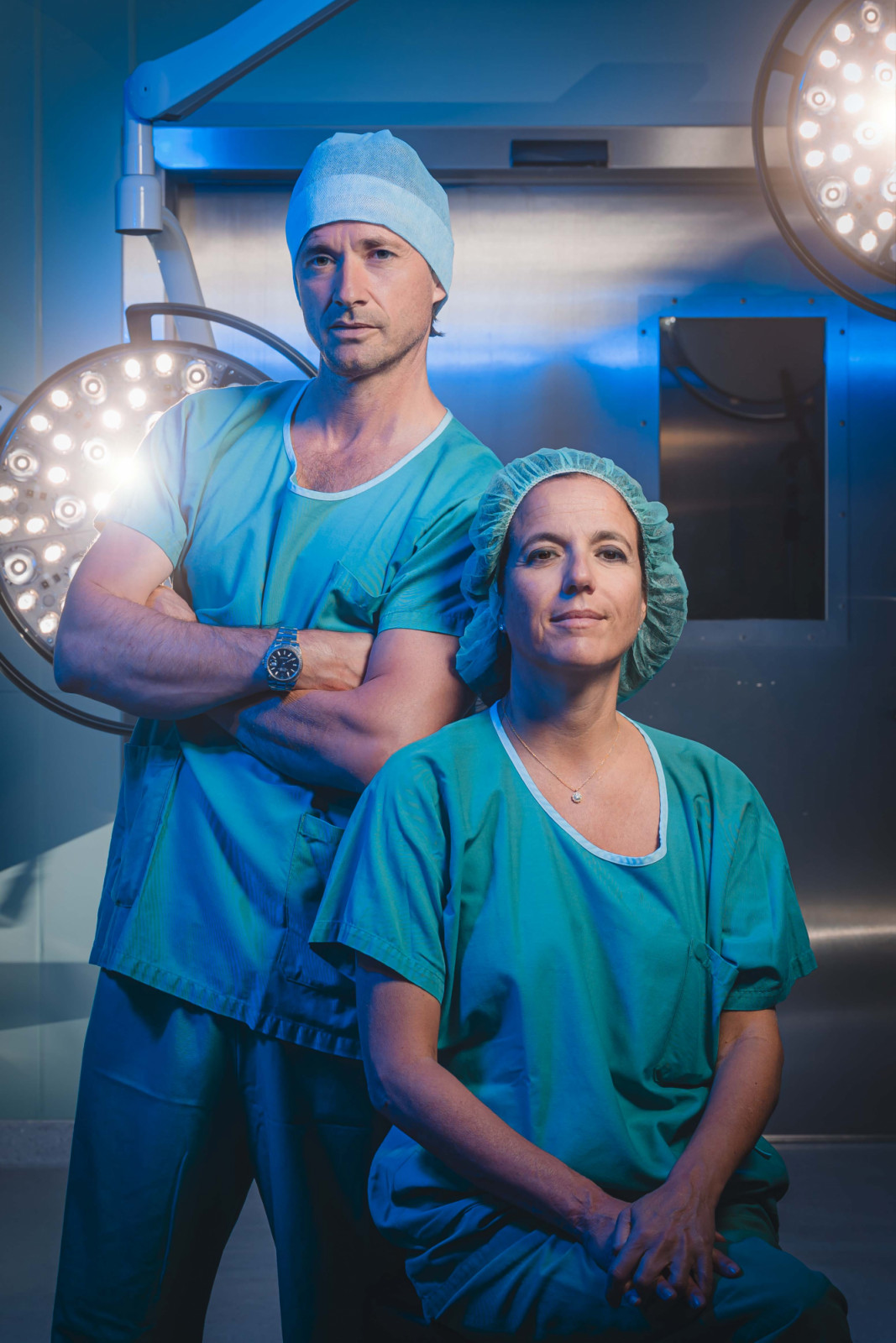 Neuroscientist Grégoire Courtine with neurosurgeon and research partner Jocelyne Bloch, before perfoming a procedure on a patient with a spinal cord injury. Courtine’s groundbreaking technology has helped patients previously told they would not walk again to take their first steps.