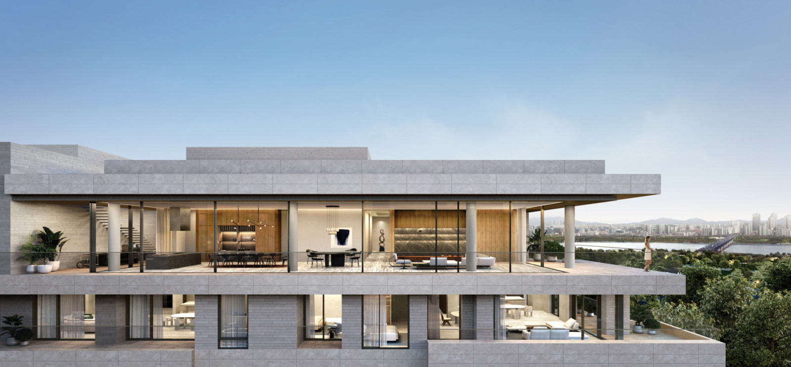 The penthouse at L'ARBRE 27, where Blackpink’s Jisoo recently purchased a unit in this ultra-private Seoul enclave offering just 27 exclusive residences with Han River views, is attracting both K-pop stars and foreign buyers willing to pay record prices.