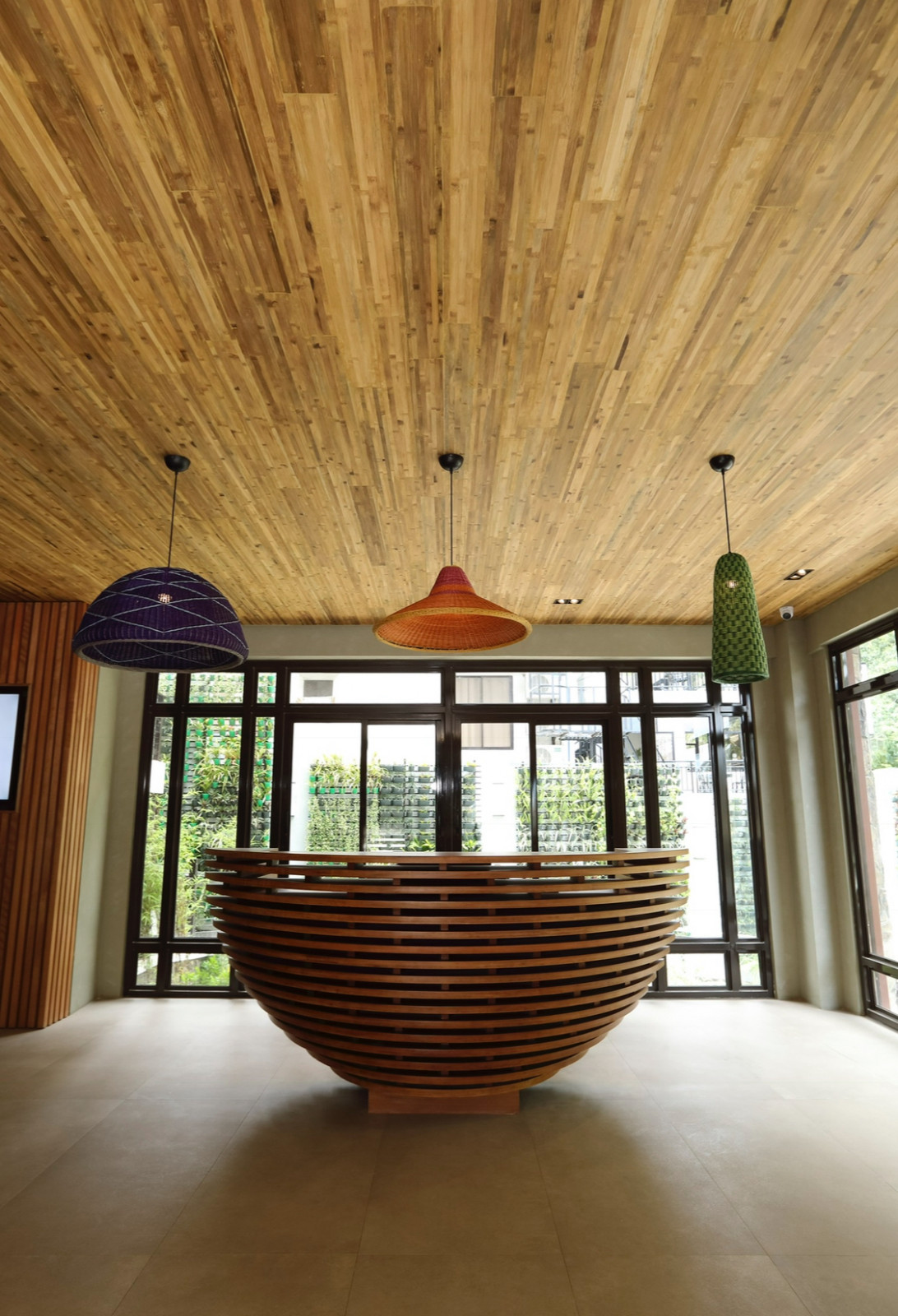 The entryway of Hotel Lagun, designed by Cecil Ravelas