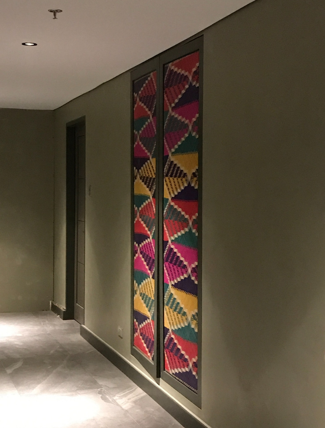 The hallway of Hotel Lagun, designed by Cecil Ravelas