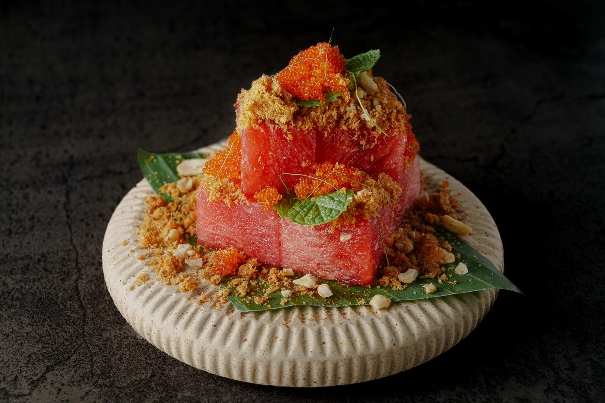 Salmon Floss, menu starter yang segar dan gurih