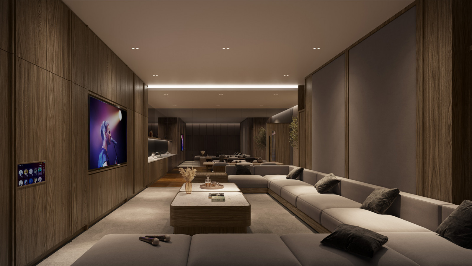 The karaoke lounge for entertainment