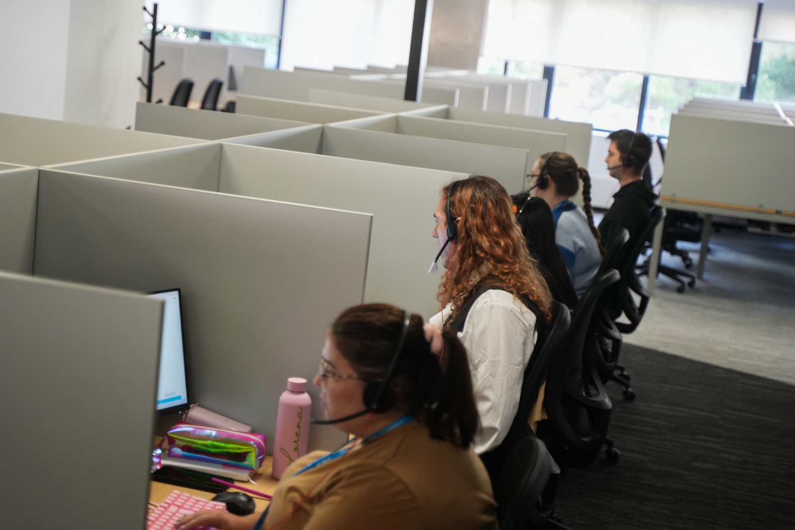 Telemarketers and customer service agents are among the 40 jobs Microsoft identified as being at higher risk of being affected by AI (Photo: Getty Images)