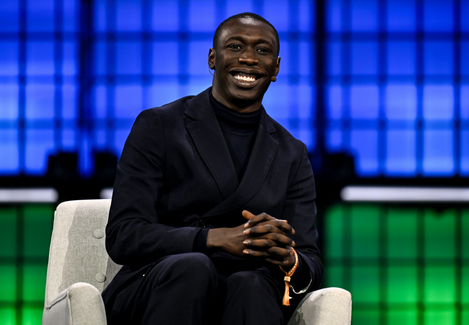 Khaby Lame, influencer and content creator, at Web Summit 2025 in Lisbon, Portugal. (Photo: Sam Barnes/Web Summit)