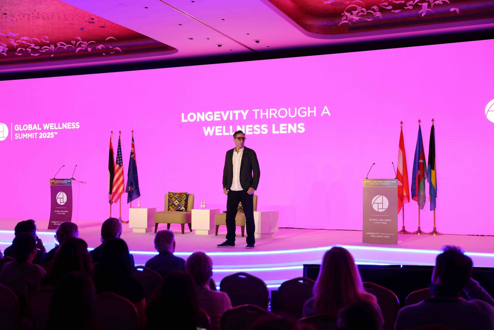 Dave Asprey, known as the “father of biohacking” at the Global Wellness Summit 2025 (Photo: Global Wellness Summit)