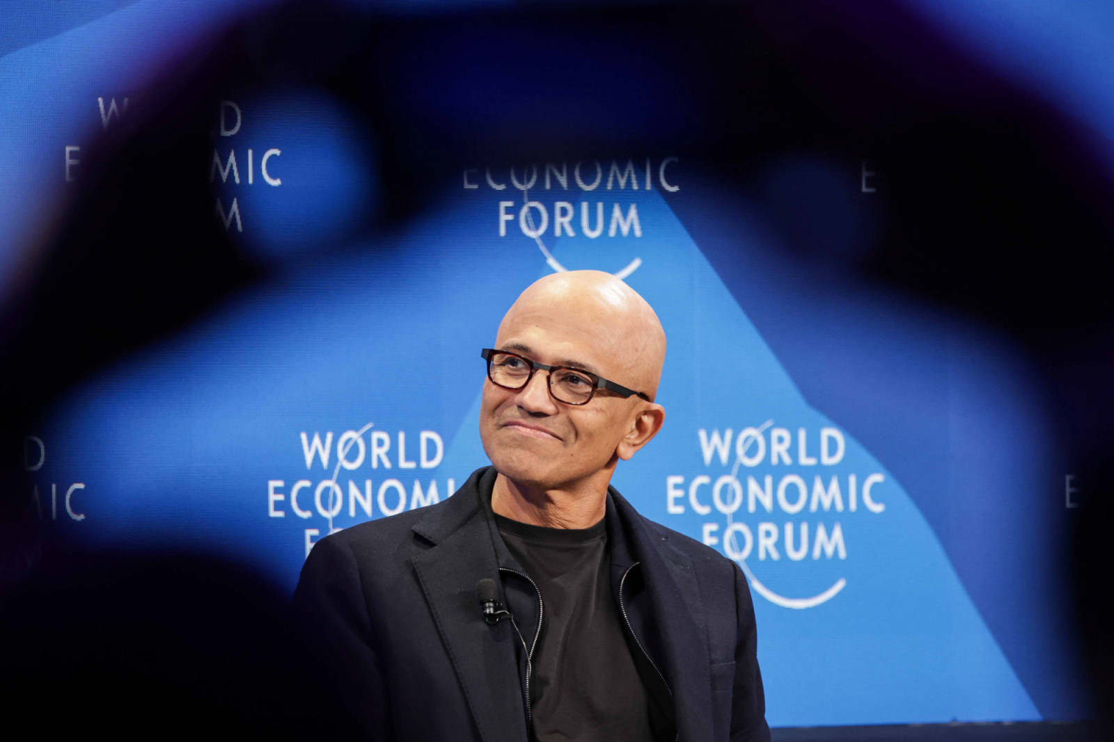 Satya Nadella, CEO of Microsoft, at the World Economic Forum annual meeting in Davos in 2024 (Photo: Hannes P. Albert/Getty Images)