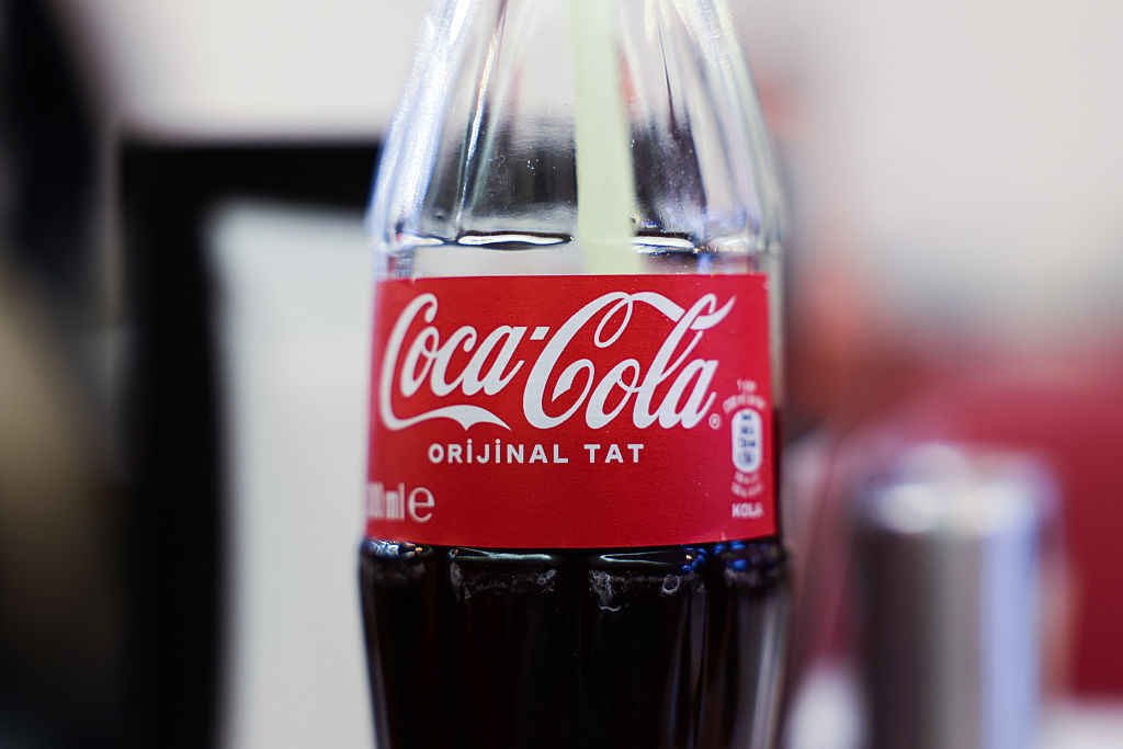 Coca-Cola bottle is seen in this illustration photo taken in Istanbul, Turkey on January 13, 2026. (Photo by Jakub Porzycki/NurPhoto via Getty Images)