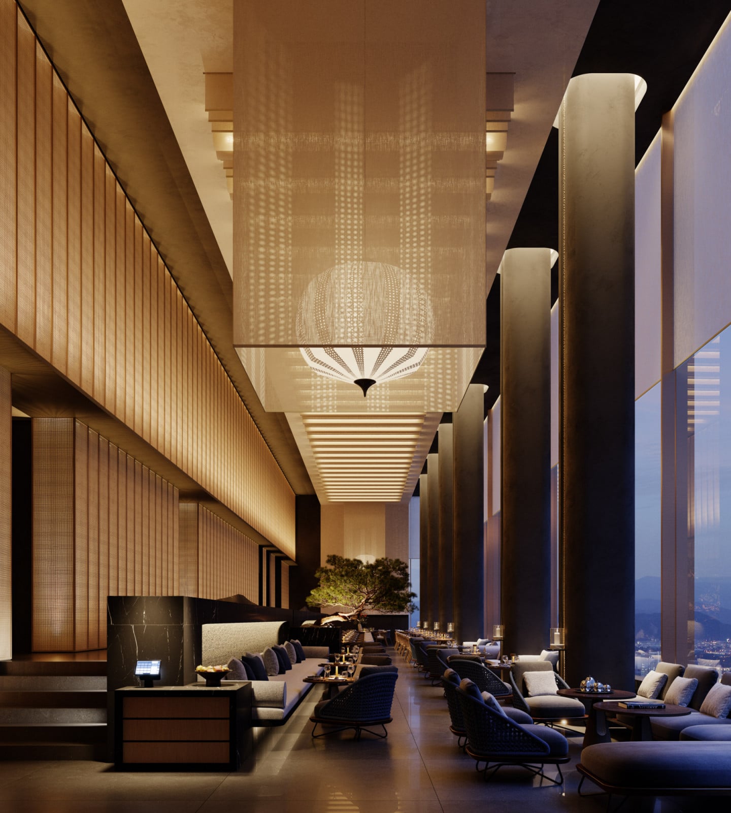 The layering of the hotel offers different emotions from day to night, making the sense of arrival very intuitive and ever-changing