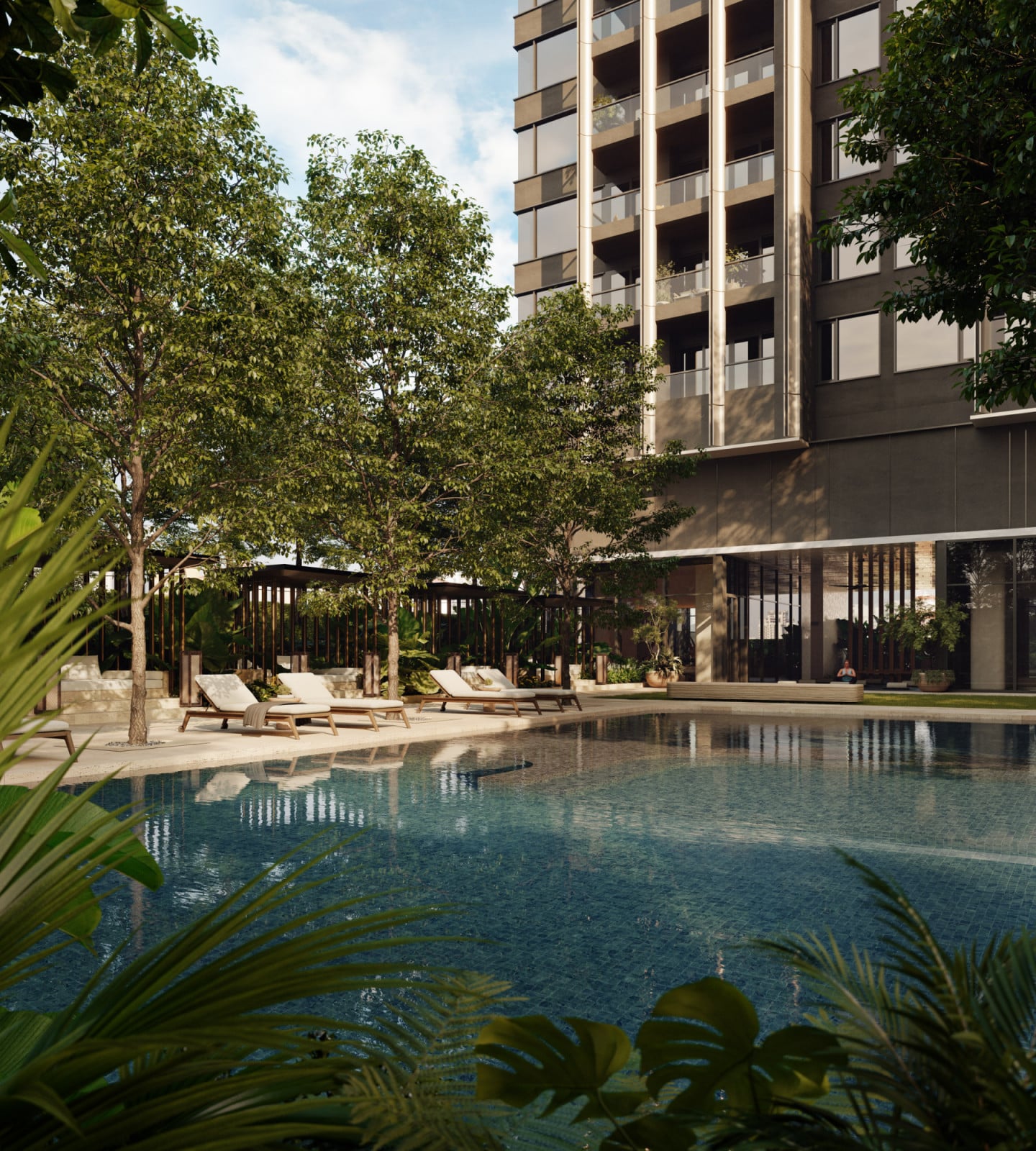 The serviced residences reflect the hotel’s elevated service ethos