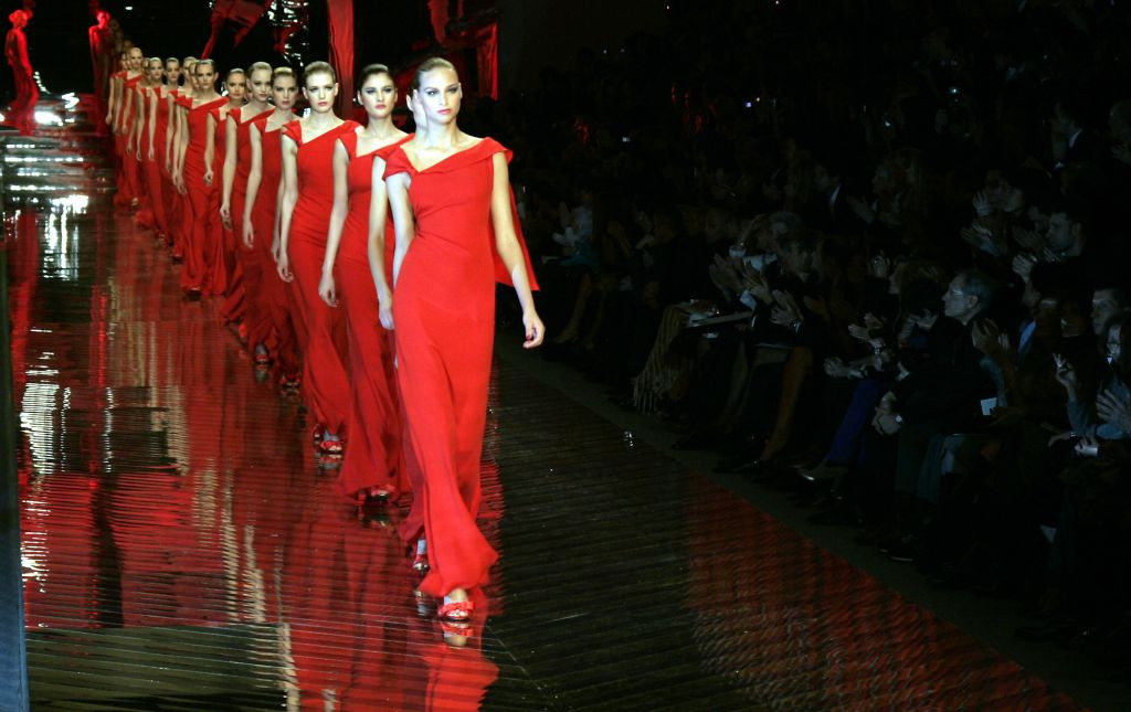 FRANCE - JANUARY 23:  Valentino in Paris, France on January 23rd, 2008.  (Photo by Pierre HOUNSFIELD/Gamma-Rapho via Getty Images)