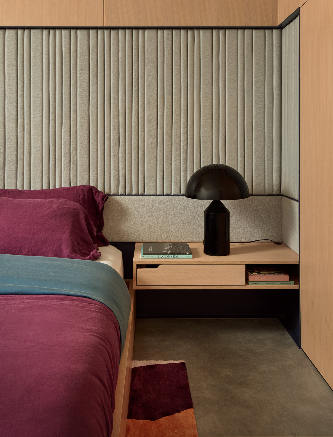 The bedroom of an Austin, Texas home designed by Alterstudio Architects