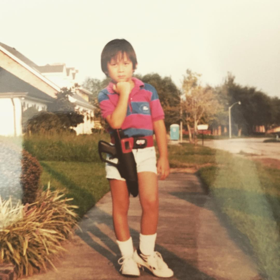 Lin’s childhood photo taken in the US (Photo: Kevin Lin/Instagram)
