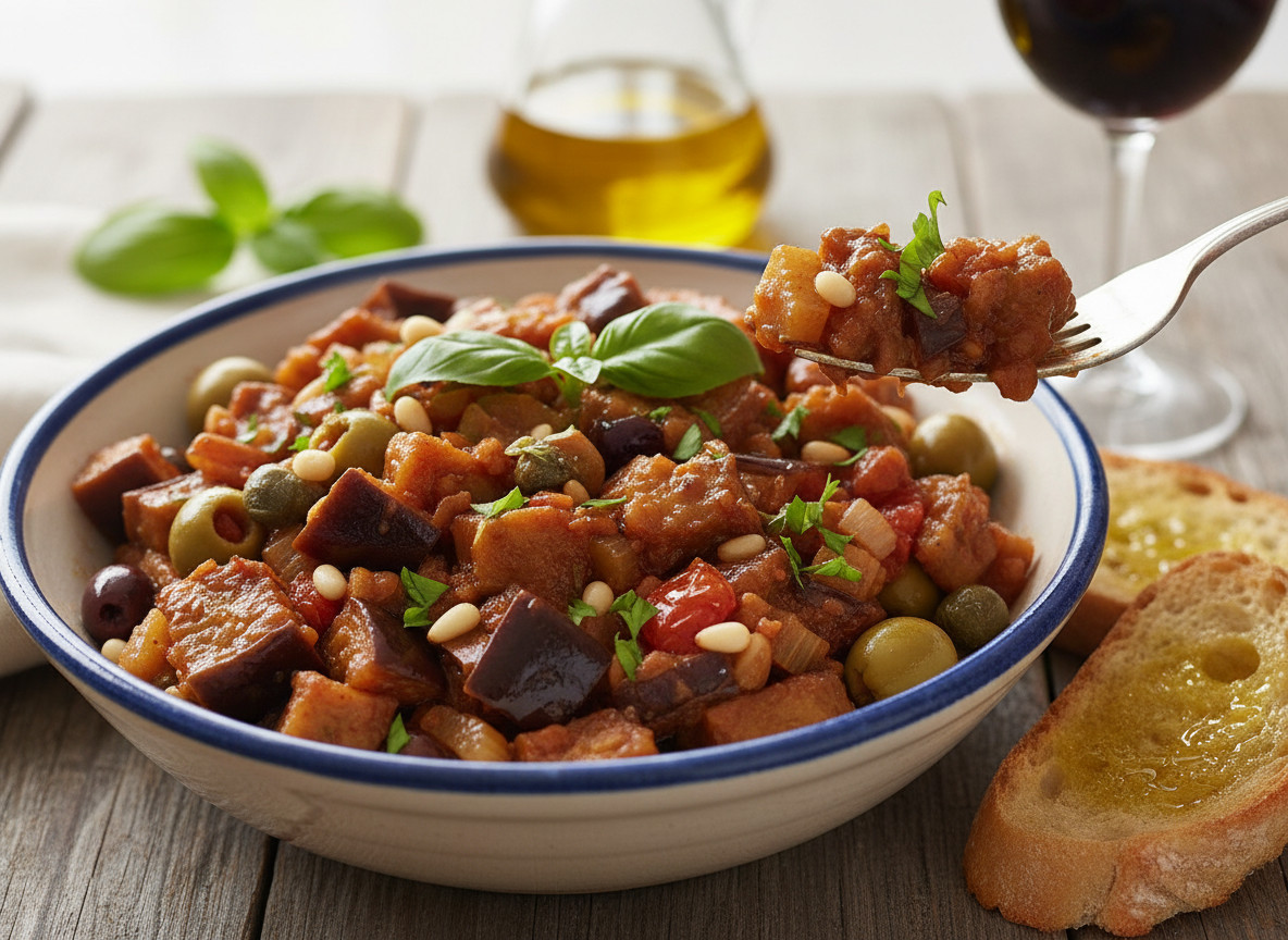 Wine vinegar creates sweet-sour agrodolce, preserves vegetables and seafood, and balances olive oil-based dishes (Photo: AI-generated)